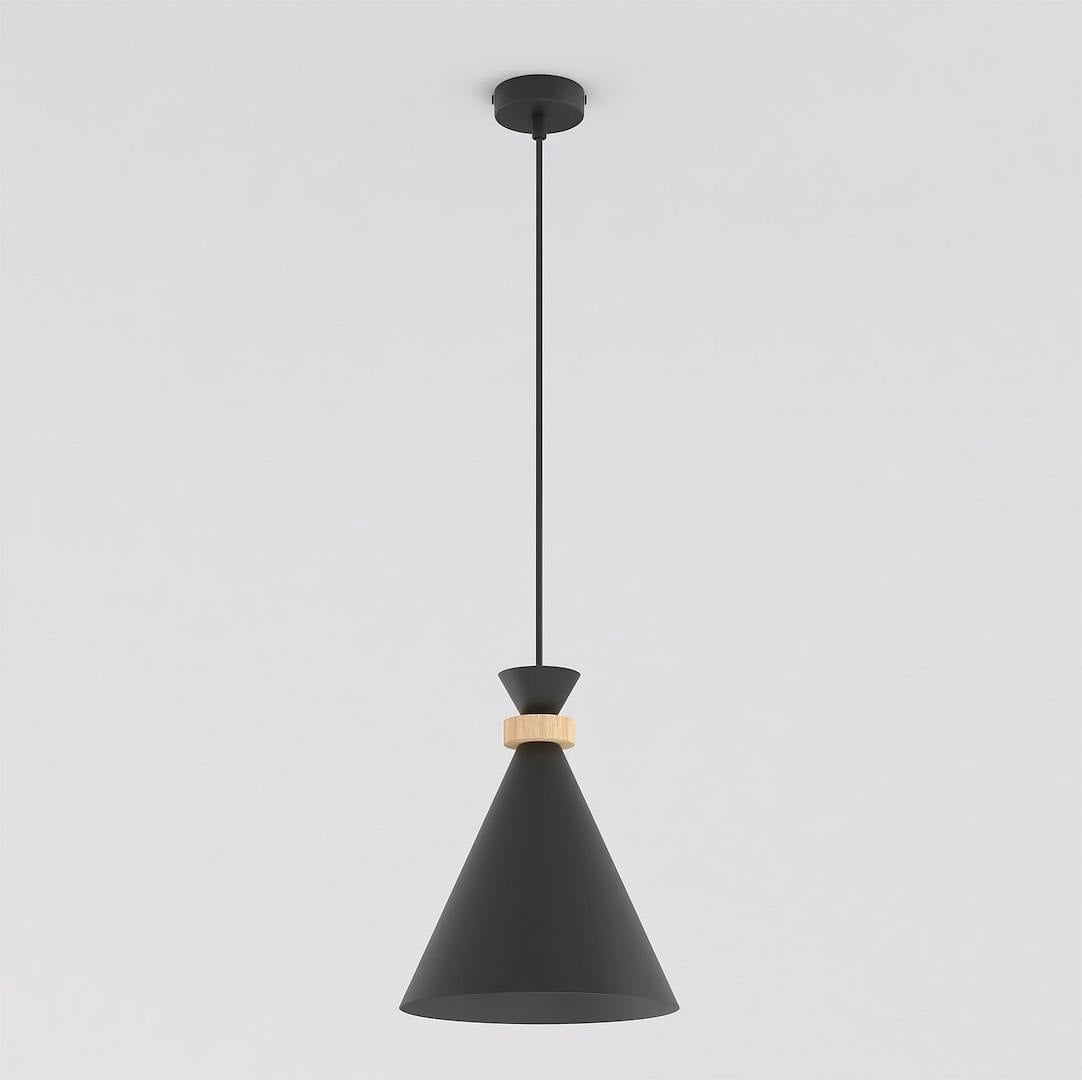 Rackhams Black Zero Pendant Lamp 1 X E27