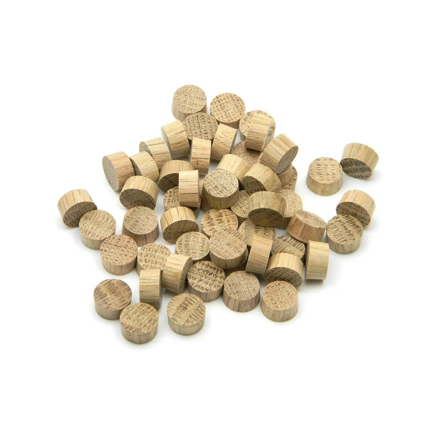 Rackhams Grain 12.7Mm - 1/2" Oak Flat Head End Plug - 25 - Image 3