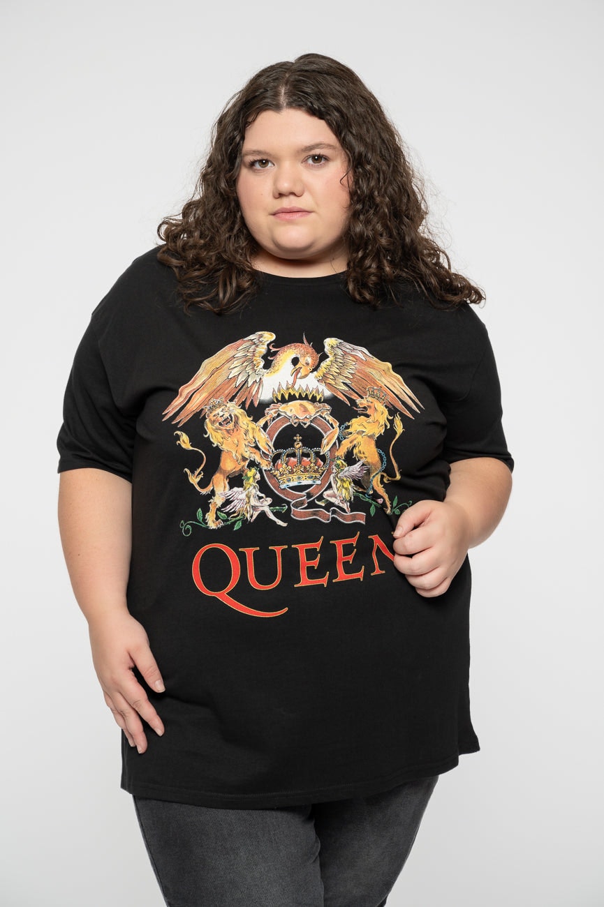 Paradiso Clothing Unisex Black Queen Classic Crest T Shirt - Xxl