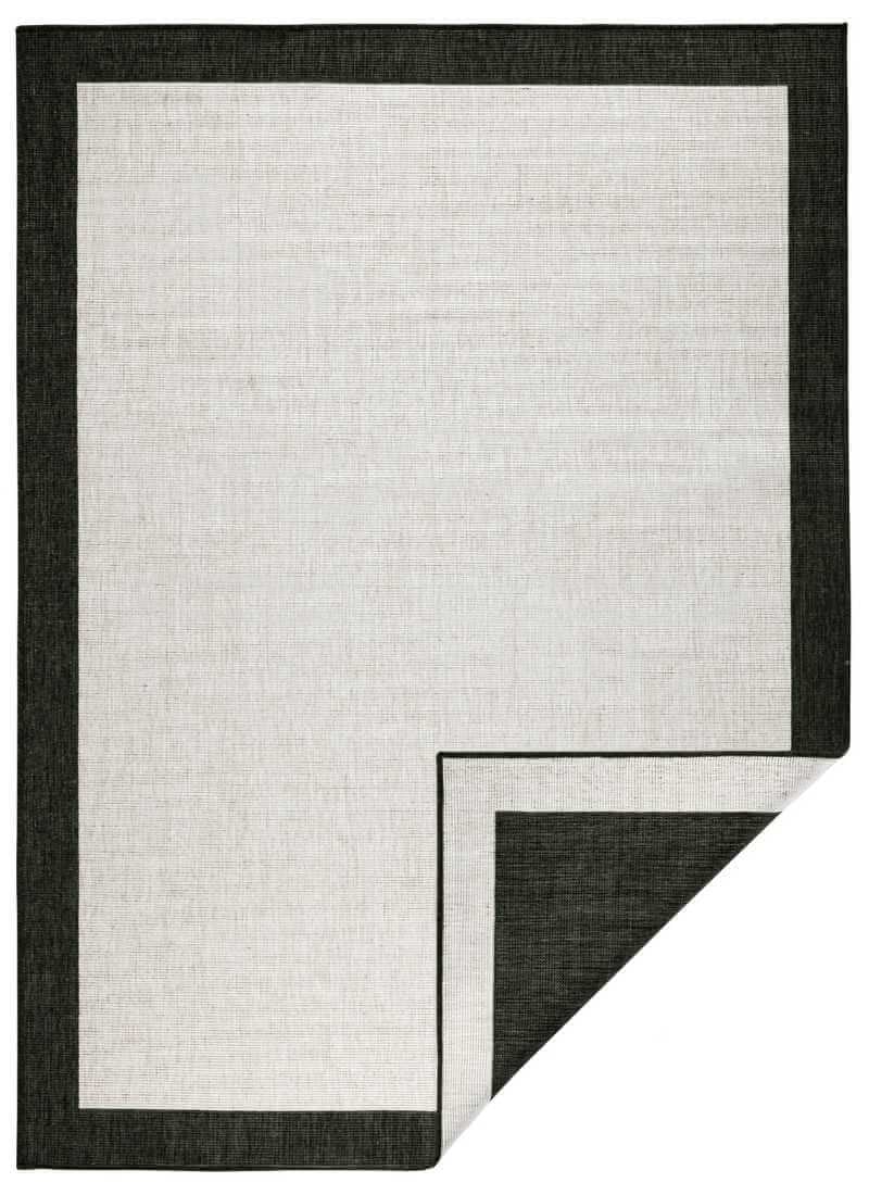 Rackhams Black Panama Reversible Rug Indoor-Outdoor - 200X290 Cm