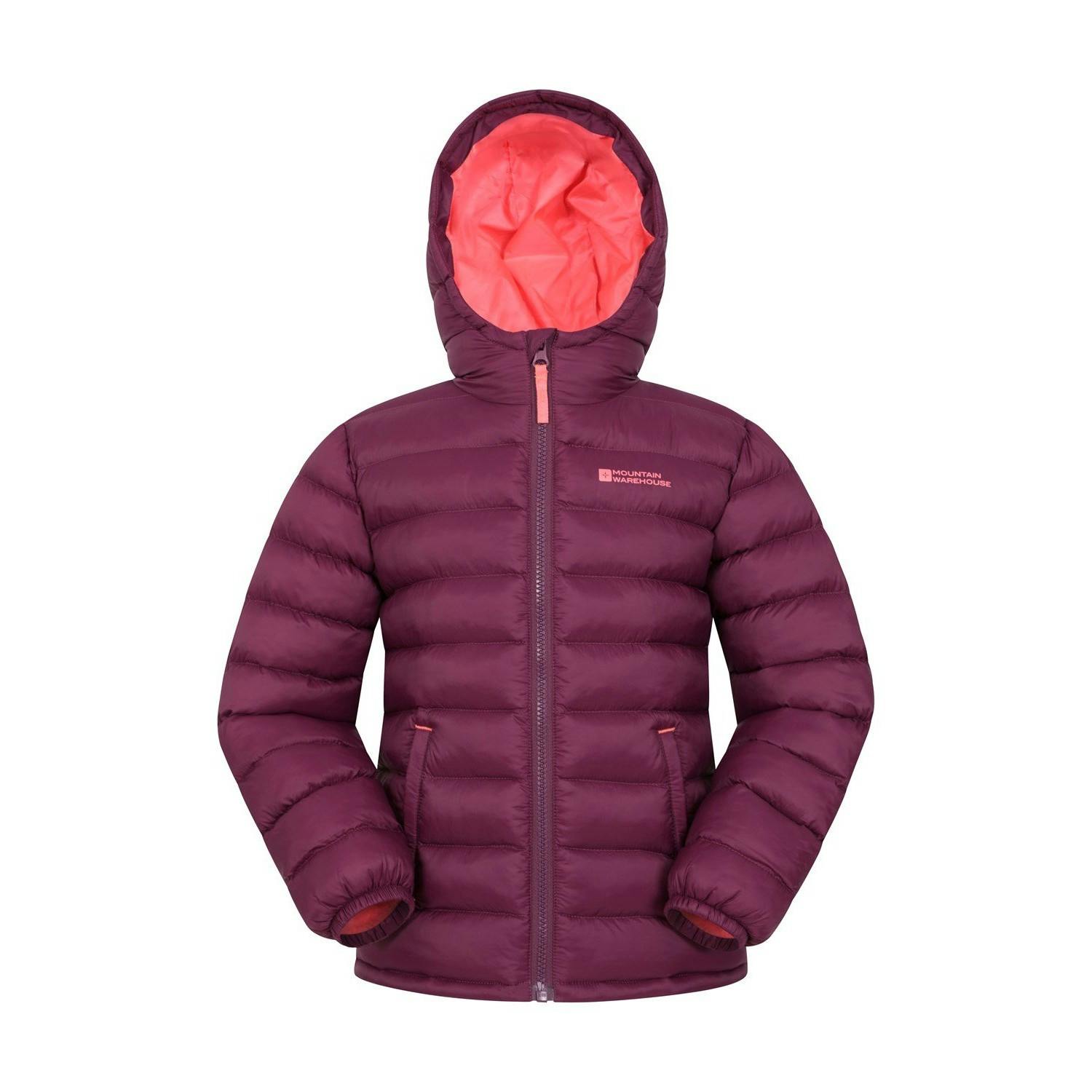 Mountain Warehouse Childrens/Kids Seasons Ii Padded Jacket - Berry - 13 Years - Berry - 100% Polyamide