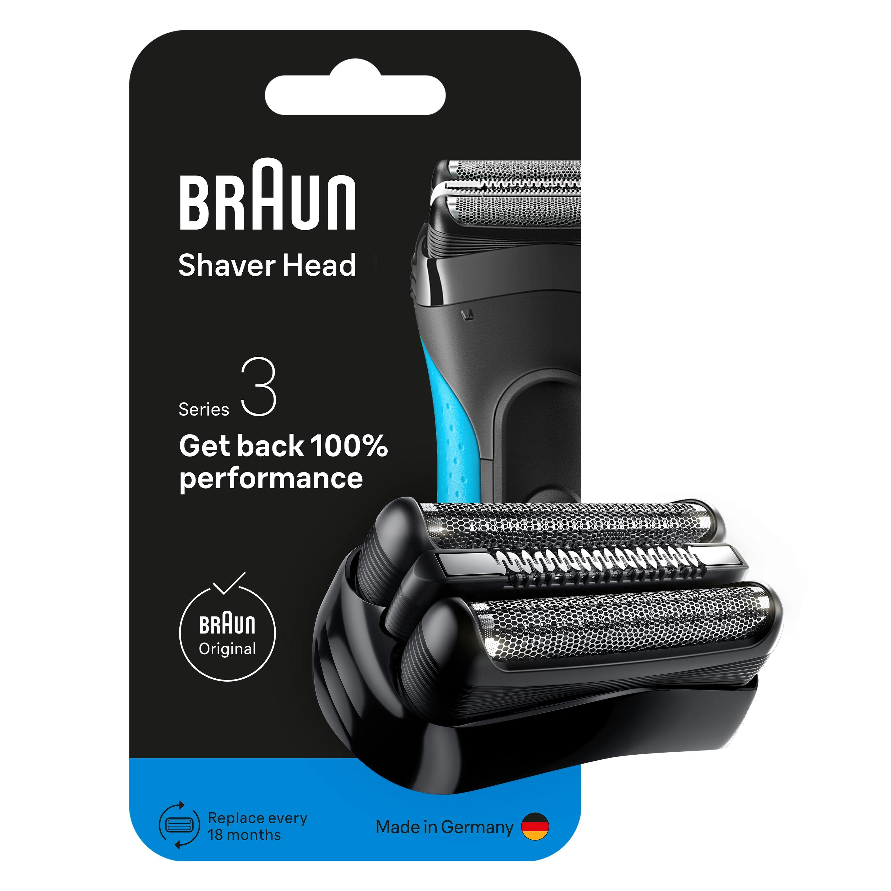 Braun Series 3 Electric Shaver Original Replacement Head, 21B
