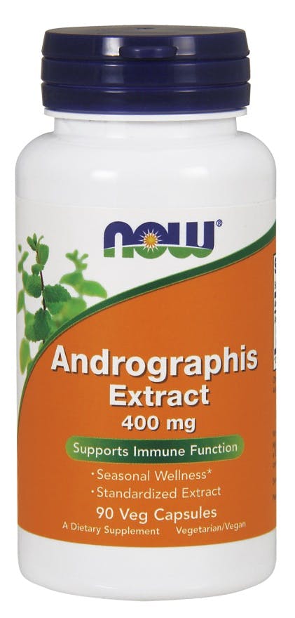 NOW Foods Andrographis Extract 400mg 90 vcaps - Exp.06/27 - Image 7