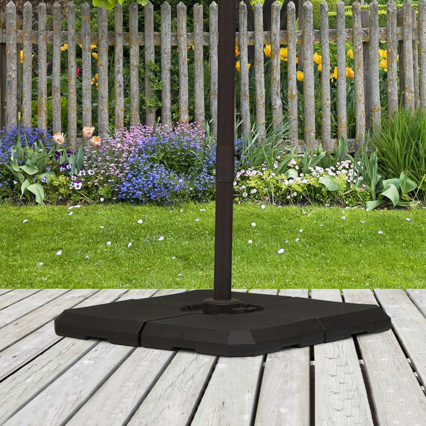 Rackhams Set Of 4 Parasol Base Stand Weights For Cantilever Umbrella Up To 120Kg