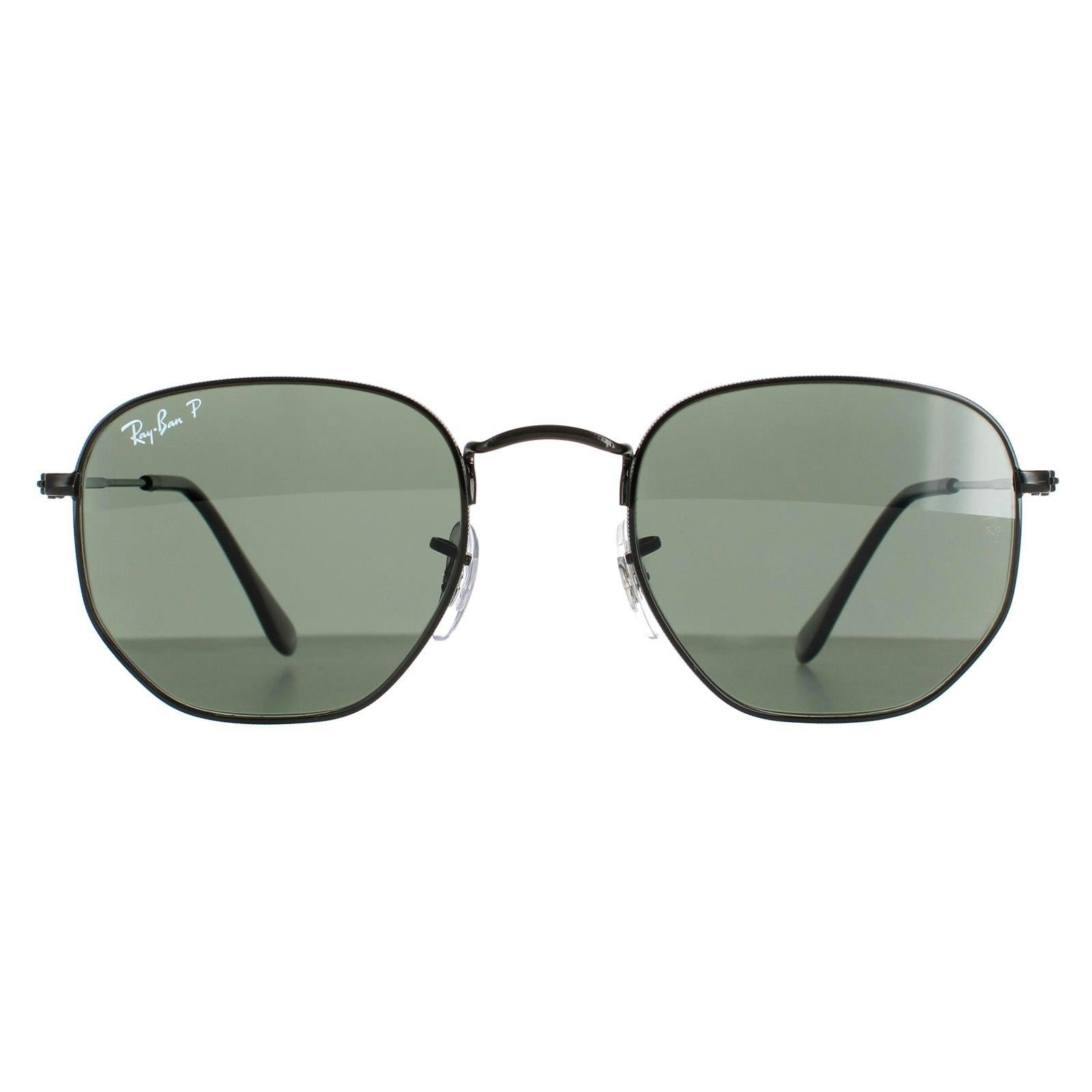 Ray-Ban Unisex Black Hexagonal Rb3548n Polished Sunglasses