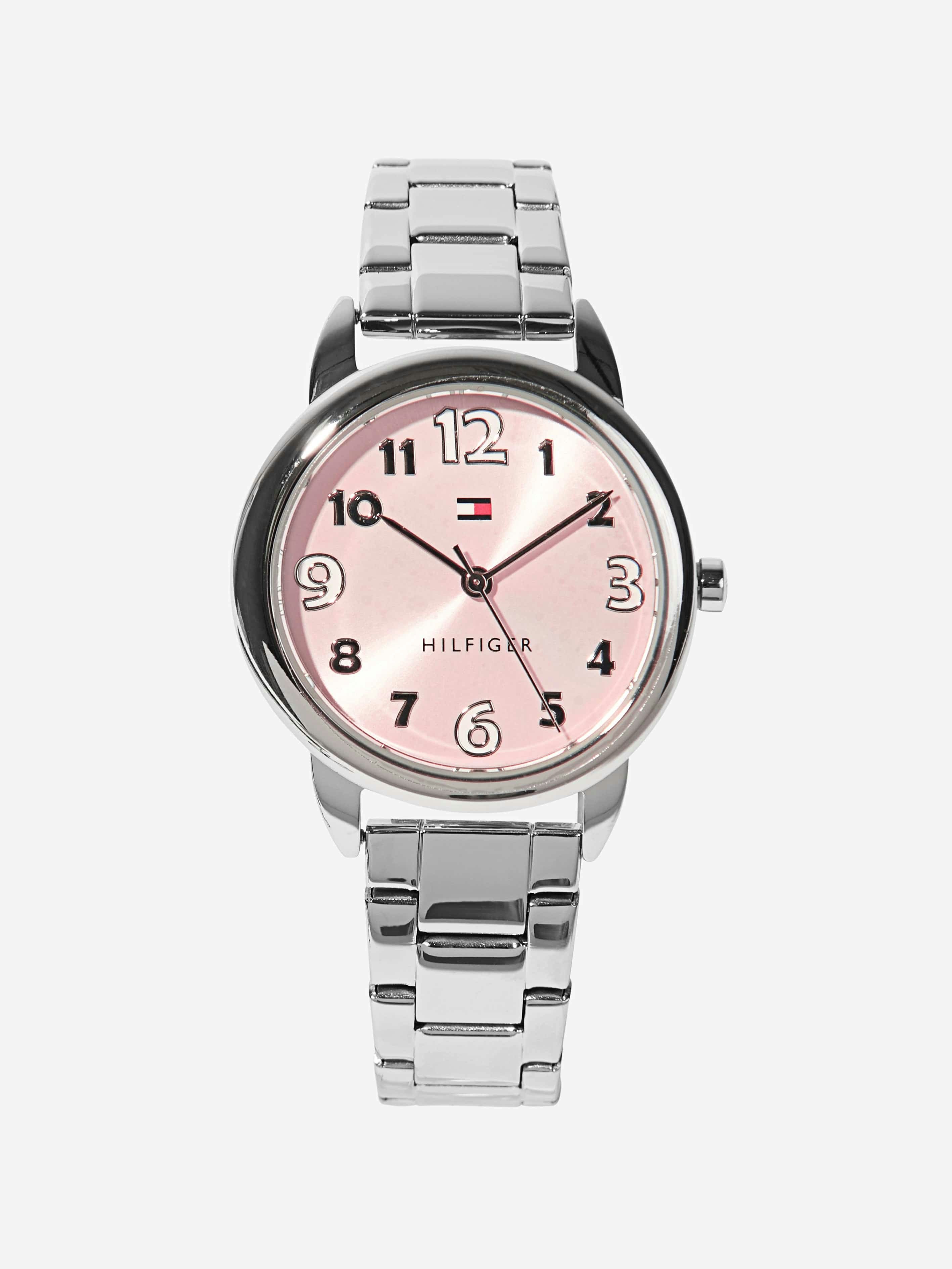 Tommy Hilfiger Girls Silver Metal Strap Watch In 34Mm (One Size)