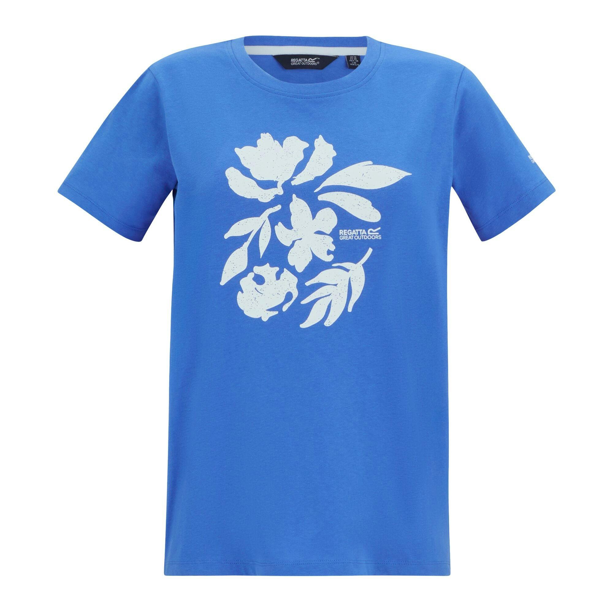 Regatta - Women's T-Shirt - Flower Silhouette - Size 12 - Blue - Image 3