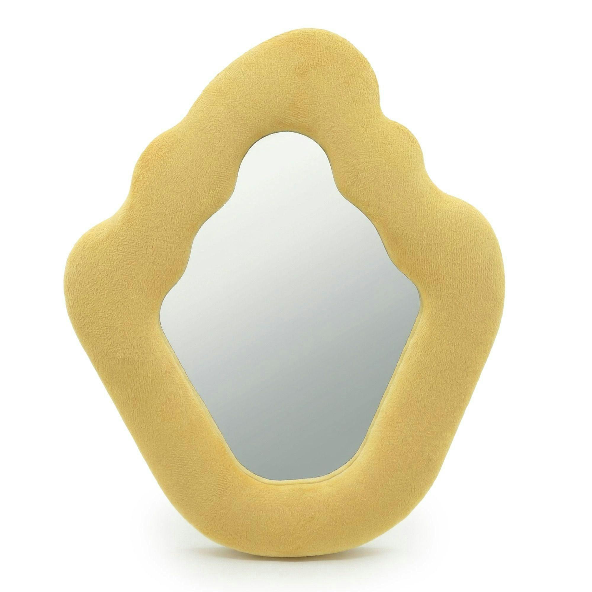 Rackhams Soft Squiggly Mirror – Flame – Marigold (23X27.5x2.3cm)