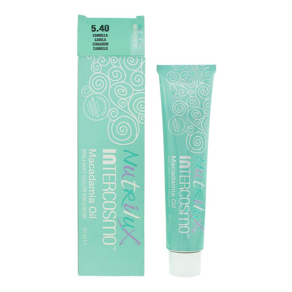 Intercosmo Nutrilux Macadamia Oil Hair Colour 60ml - 5.40 Cinnamon - Image 5