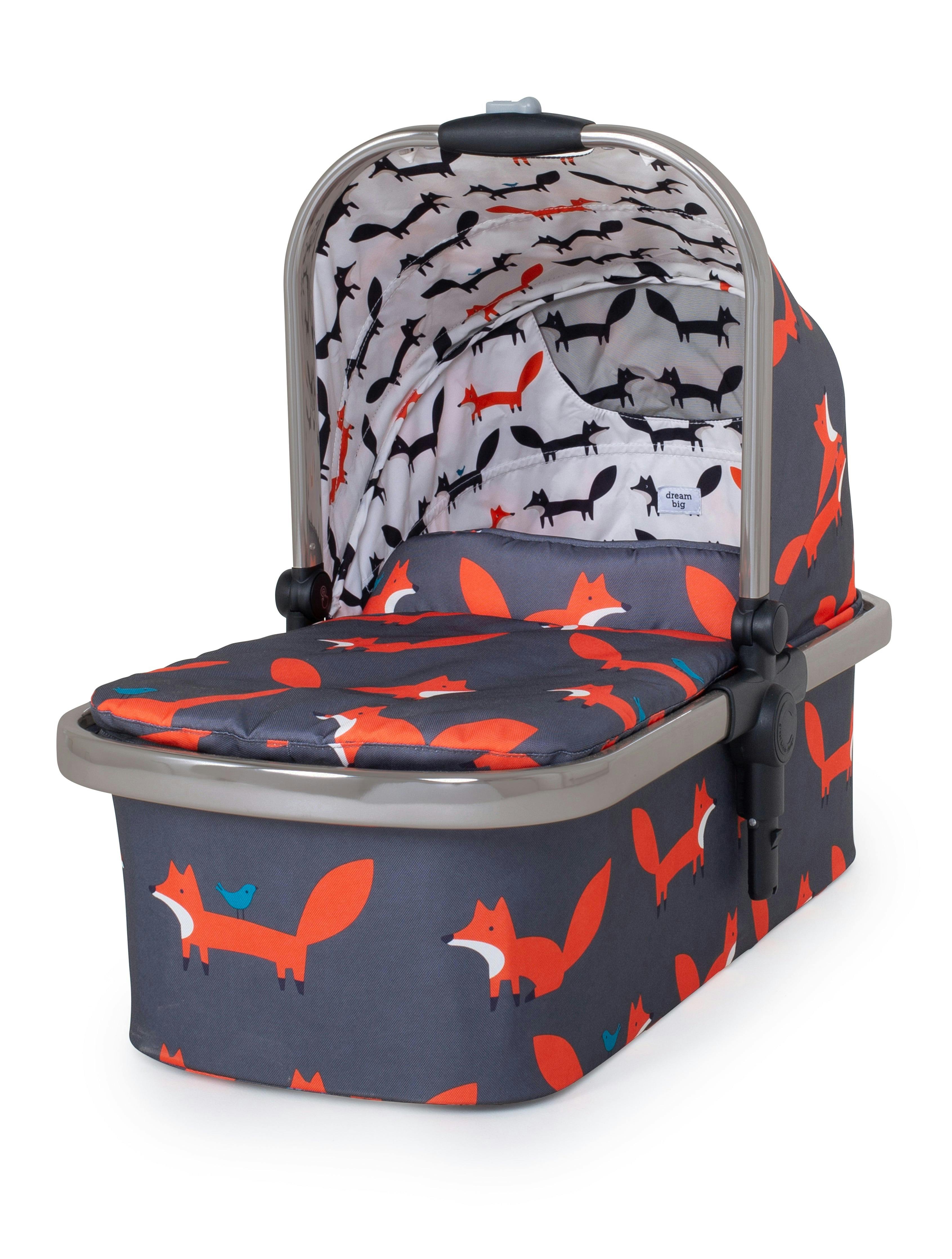 Cosatto Wow Xl Carrycot Charcoal Mister Fox