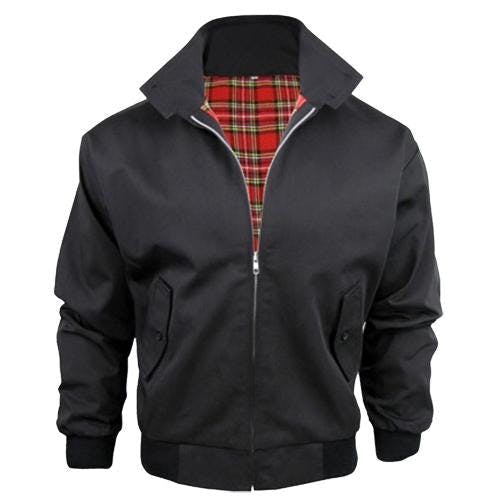 Coolandnew Black Children's Harrington Jackets Made In The Uk - 32 - 11/12 Years
