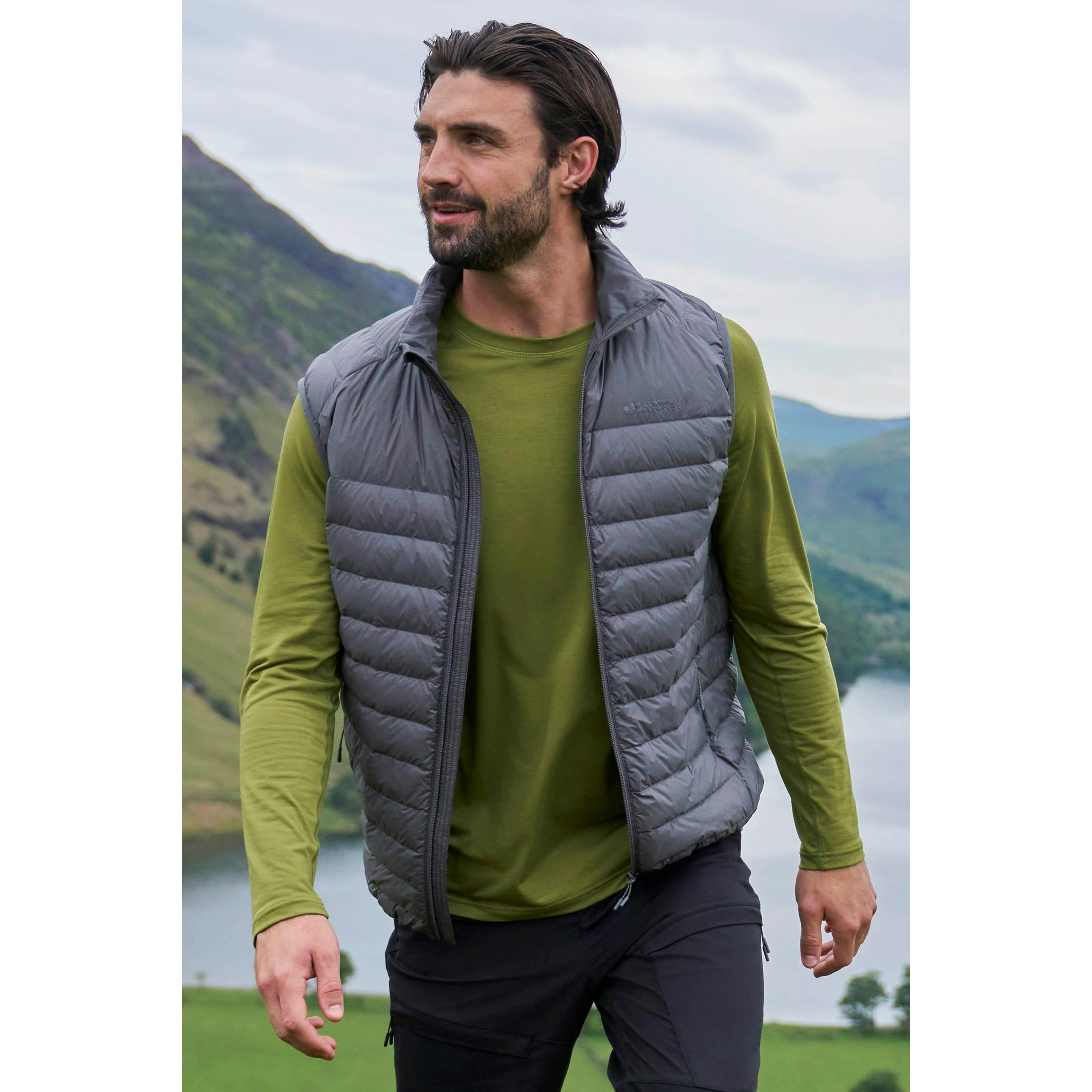 Mountain Warehouse Men's Grey Featherweight Ii Gilet - Xxs