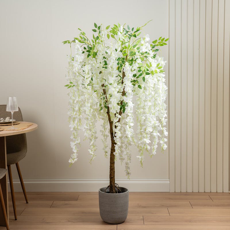 Scottish Everlastings Cream/Wisteria 150Cm Tree