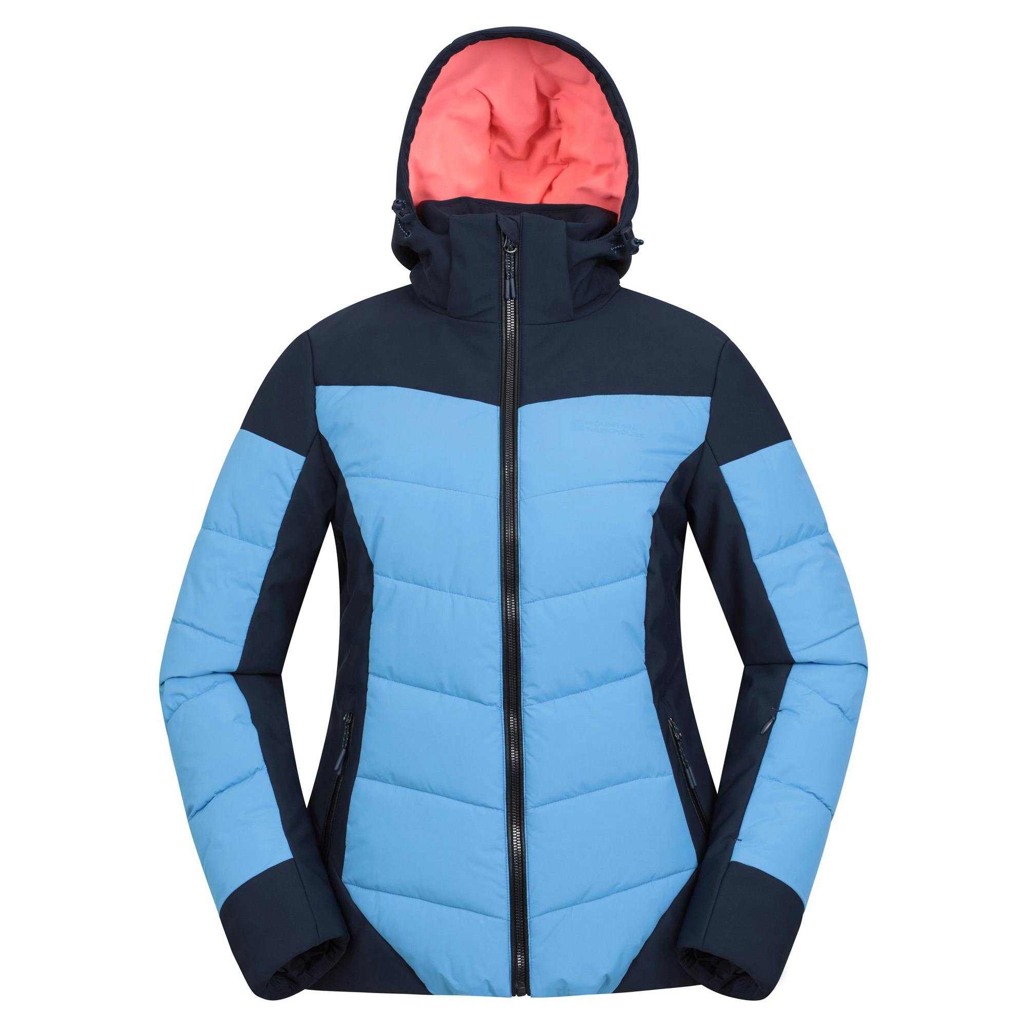 Mountain Warehouse Women's Resort Recco Padded Ski Jacket - Navy - 20 Uk - Navy - 78% Polyamide/22% Elastane