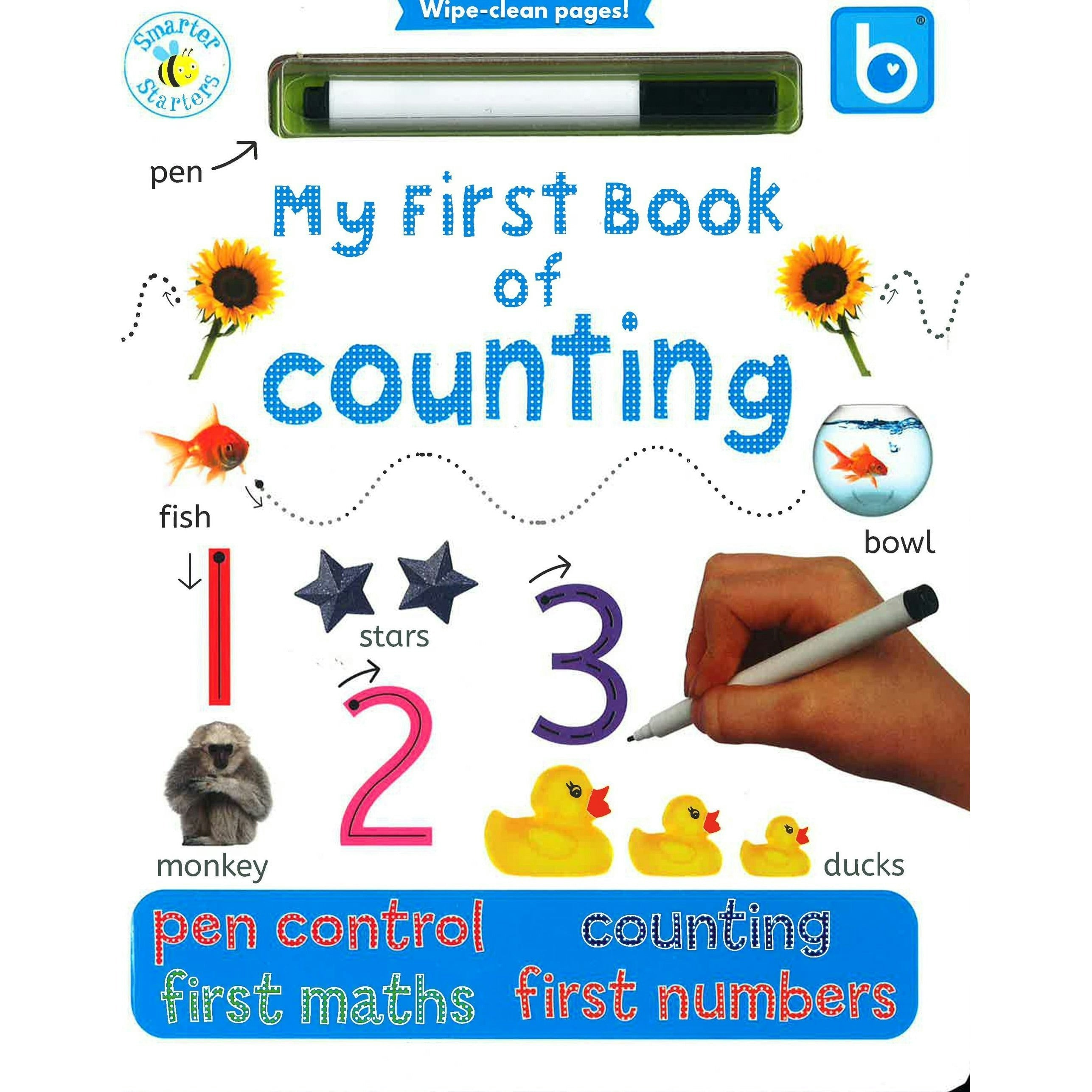 Blue Bubble My First Book Of Counting Pen Control, Counting, First Maths, First Numbers