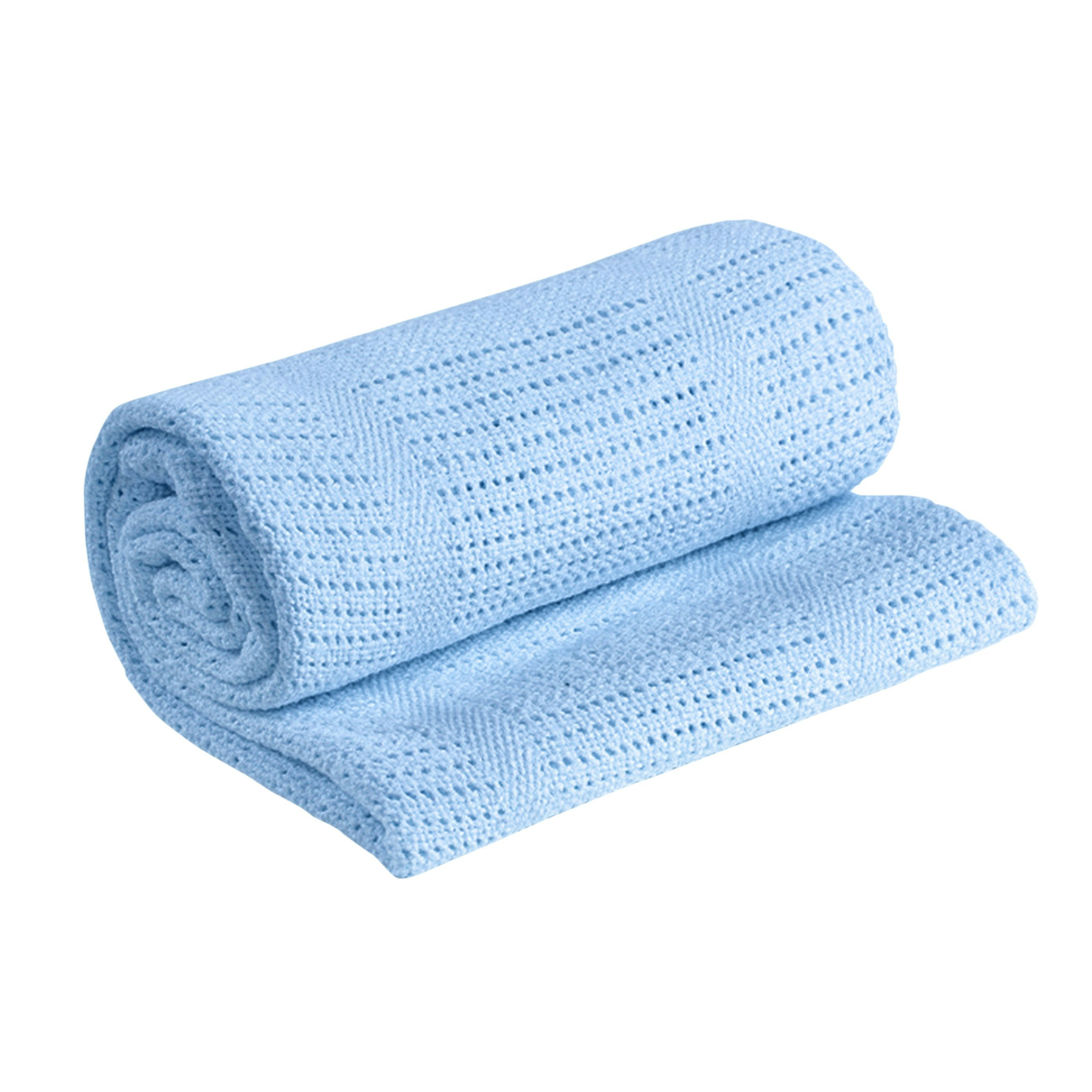 My Little World Blue Soft Baby Cellular Blanket - 75Cm X 90Cm - 75Cm X 90Cm - Cellular Blanket