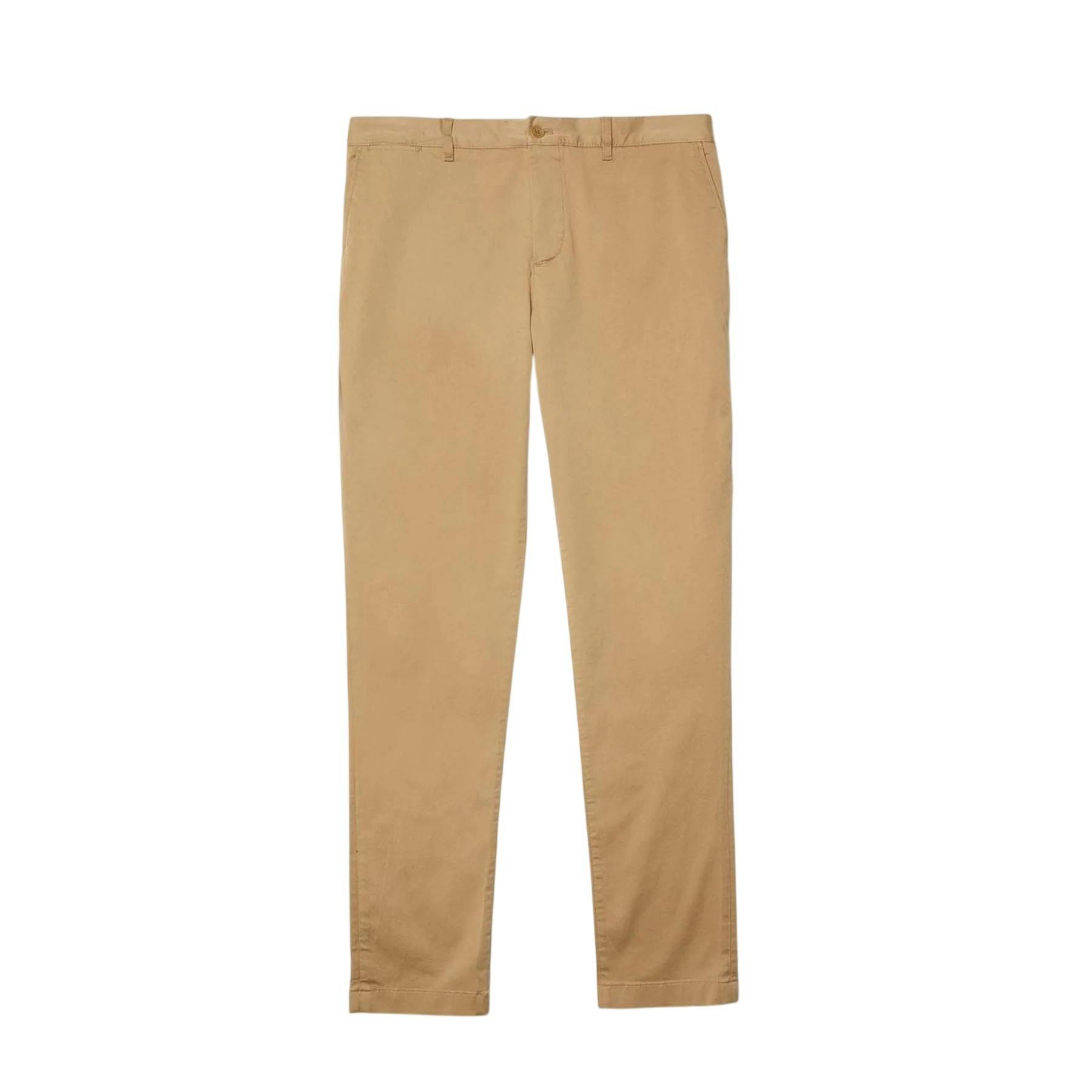Lacoste Men's Beige Organic Cotton Slim Chinos - 38L - 100% Mixed