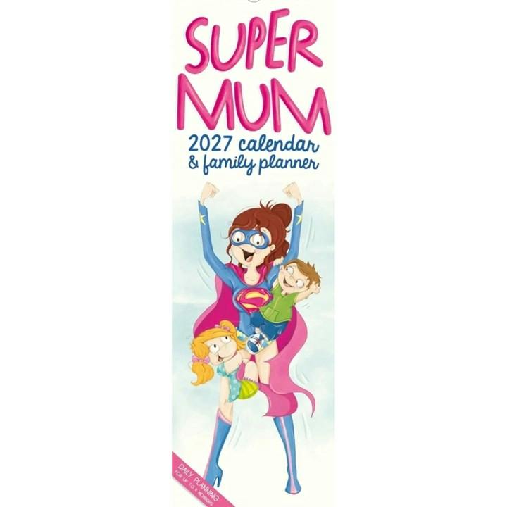 Super Mum Deluxe Slim Family Planner 2027, Family Planners, Month To View, Gift - Image 3