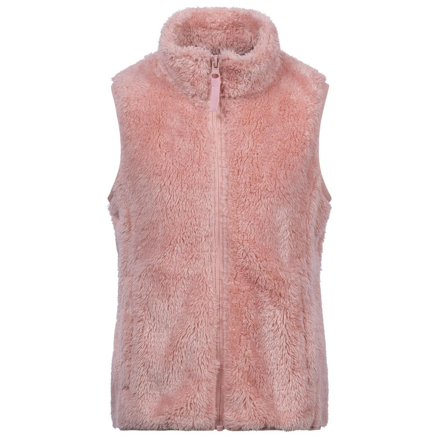 Trespass Childrens/Kids Porru Fleece Gilet - Mid Rose - 11-12 Years - Mid Rose - 100% Polyester