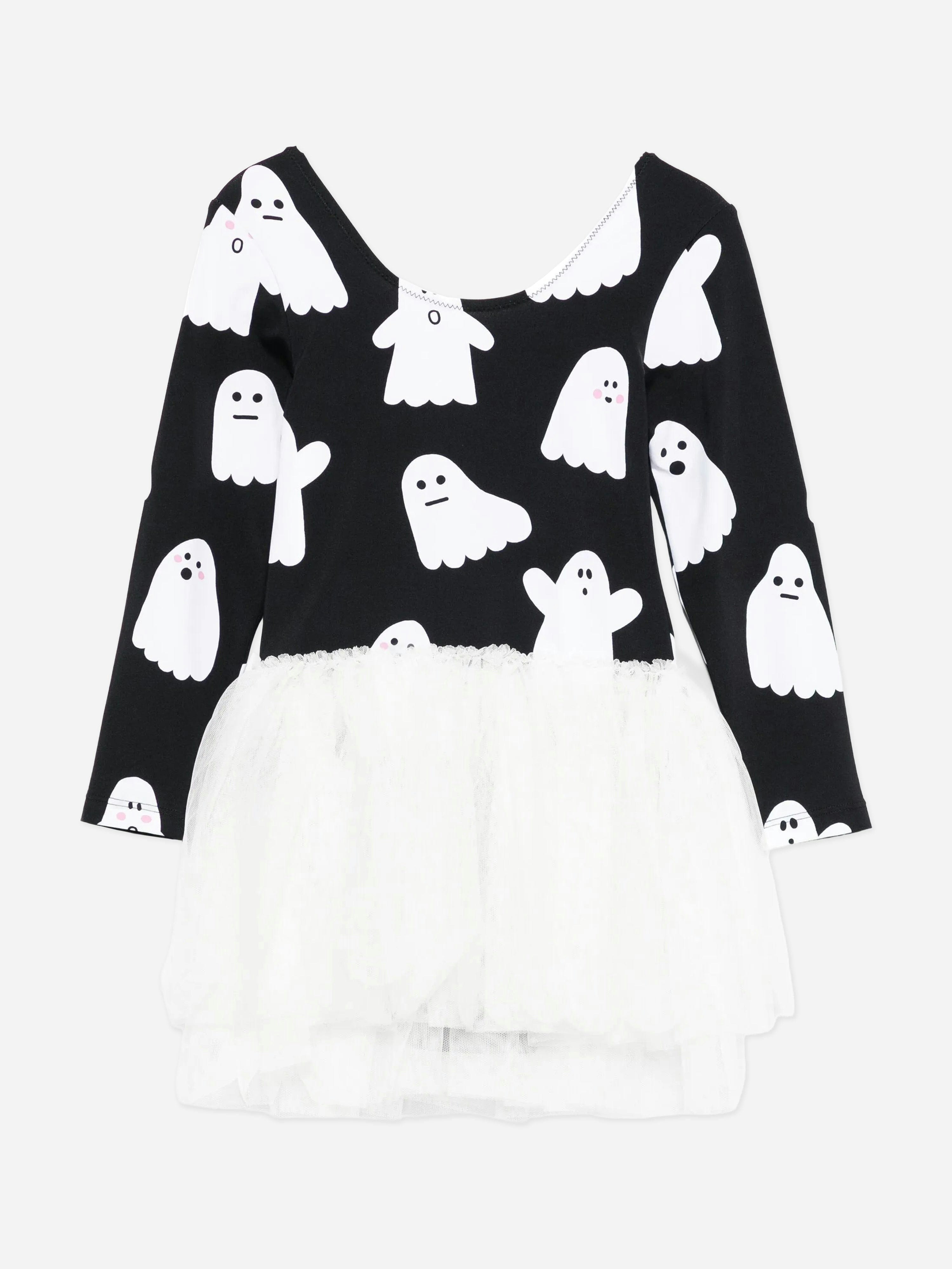 Stella Mccartney Kids Girls Black Stella Mccartney Ghost Dress In - 4 Yrs