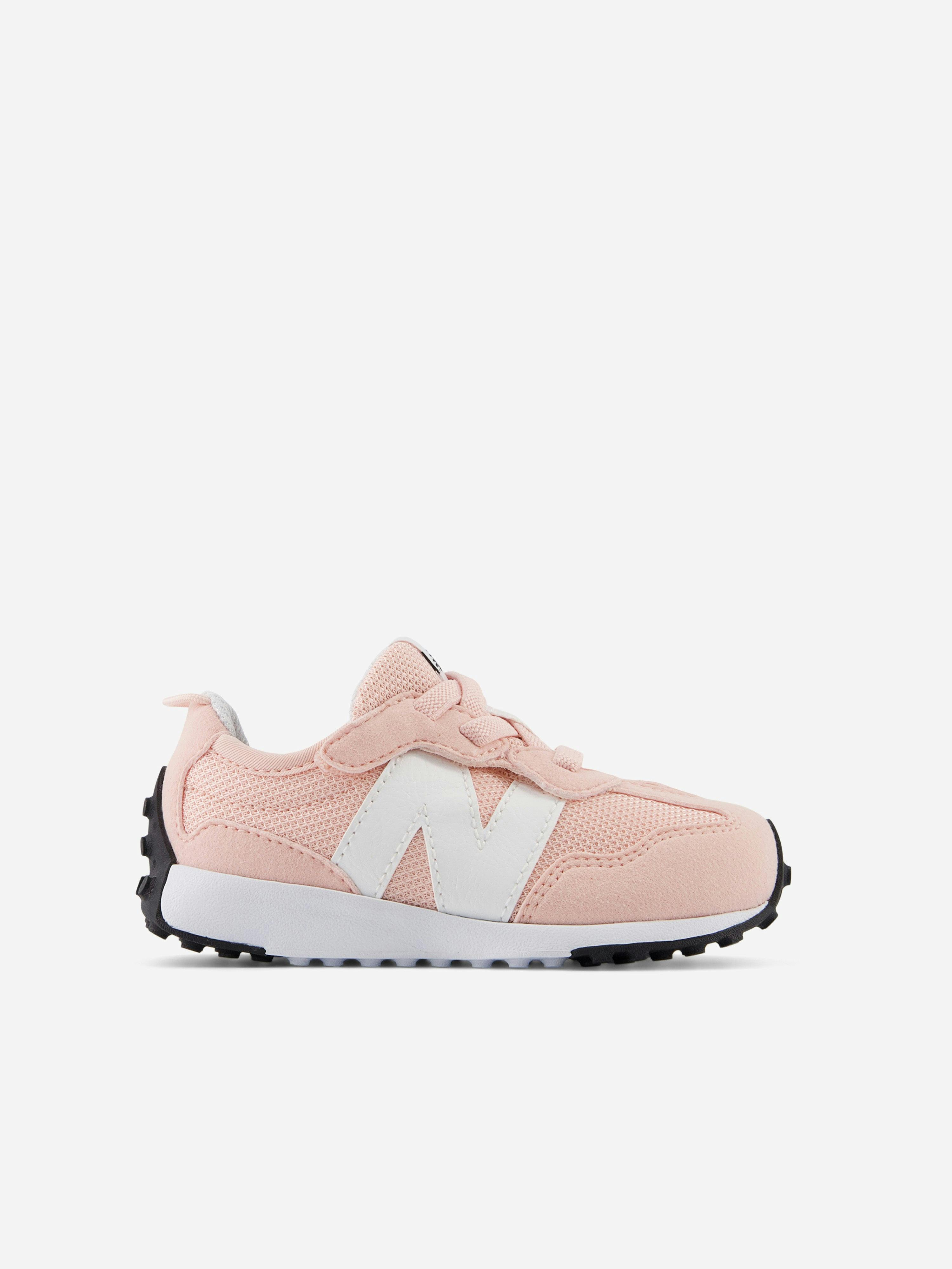 New Balance Girls Pink 327 Velcro Trainers In - Eu 21.5 Uk 5 - Us 5.5