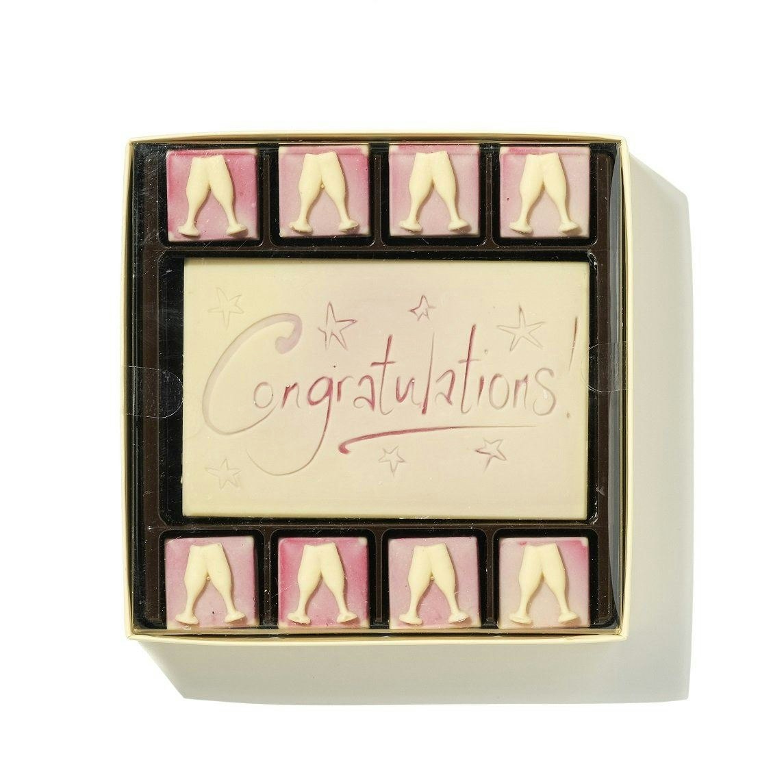 Choc On Choc White Congratulations Chocolate Gift Box