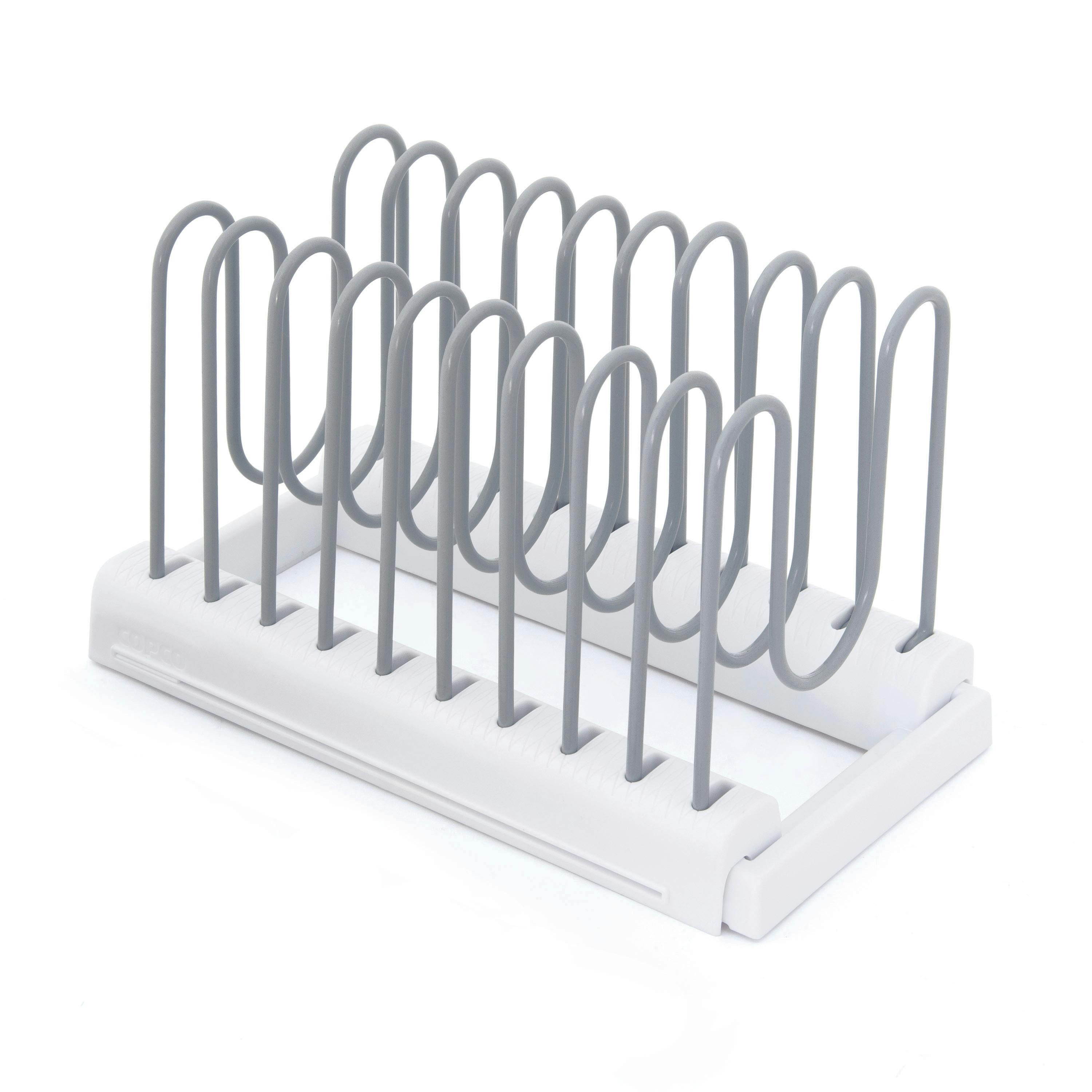 Copco White Expandable Cabinet Organiser - Plastic - Kitchen Organisers