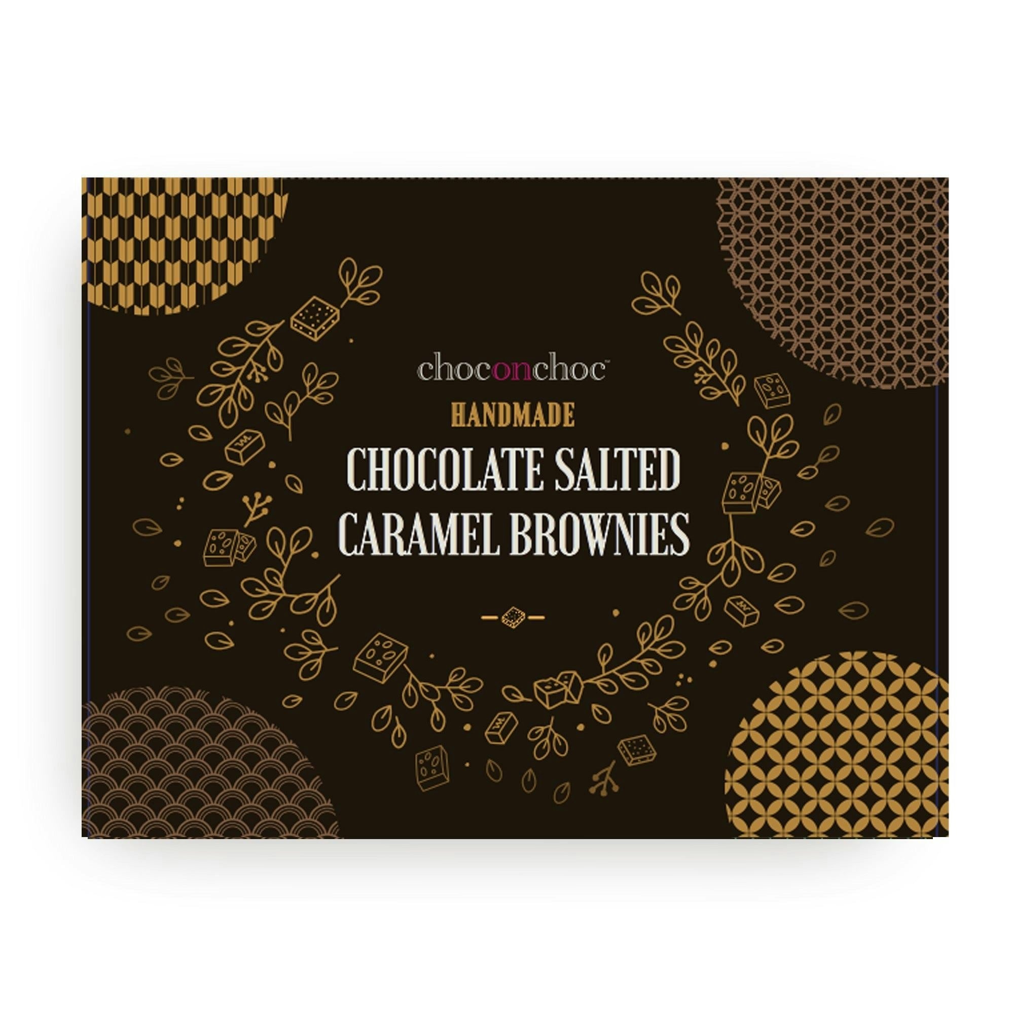 Choc On Choc Dark/Cream Salted Caramel Brownies