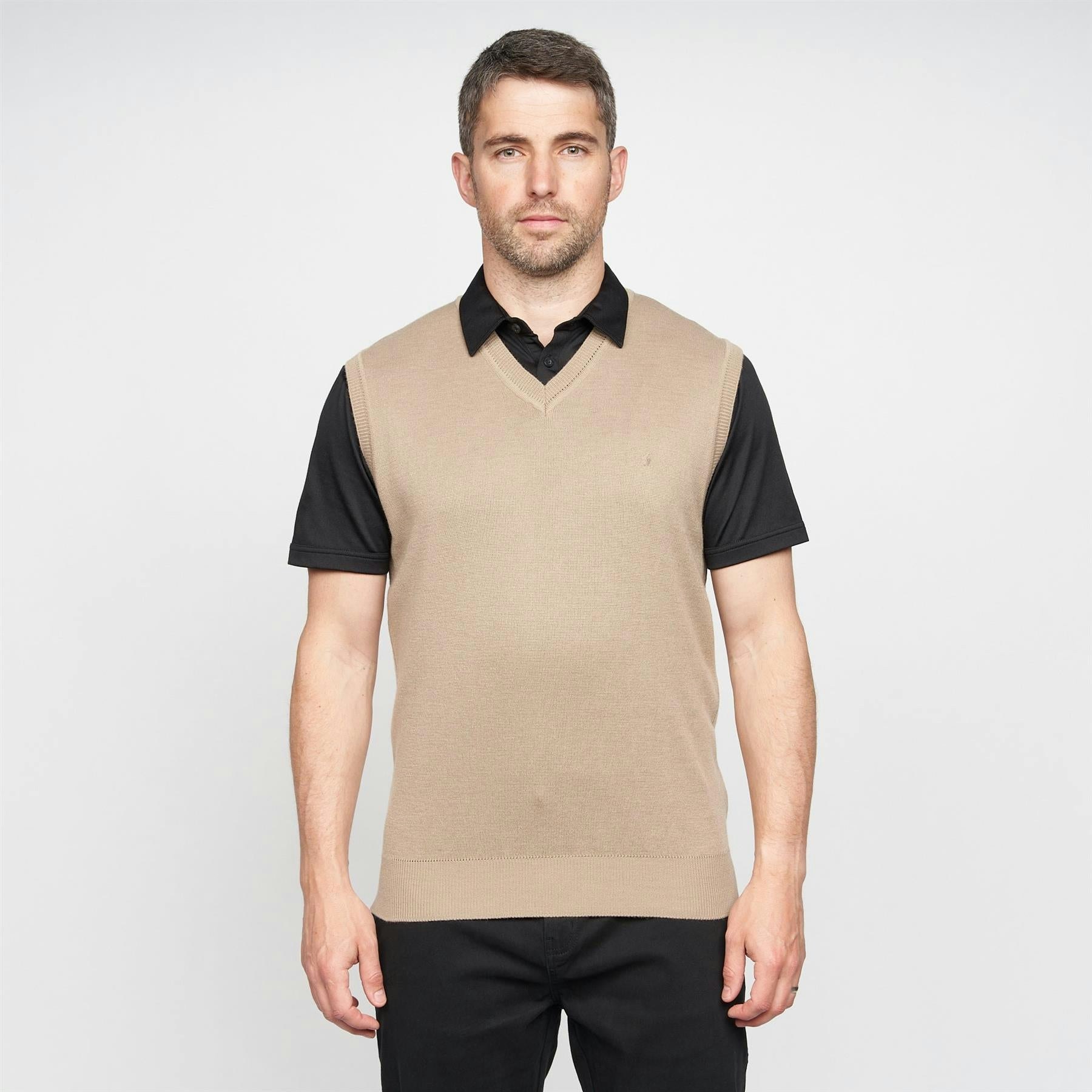 Gabicci Men's G00k03 Slipover Classic - Stone - 2XL