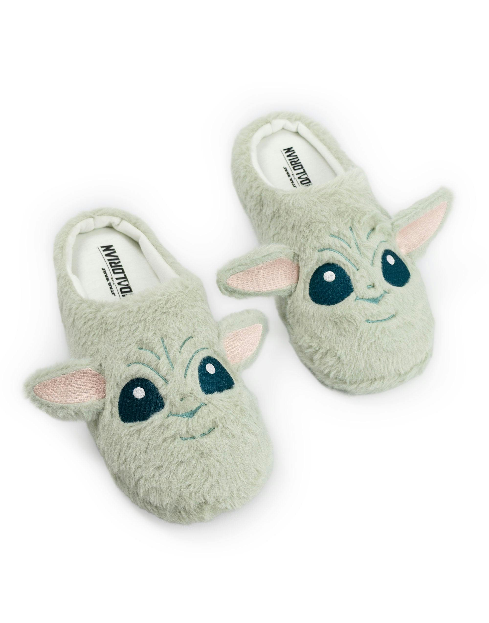 Vanilla Underground Unisex Green Star Wars Grogu Mule Slippers - 7-8 Uk