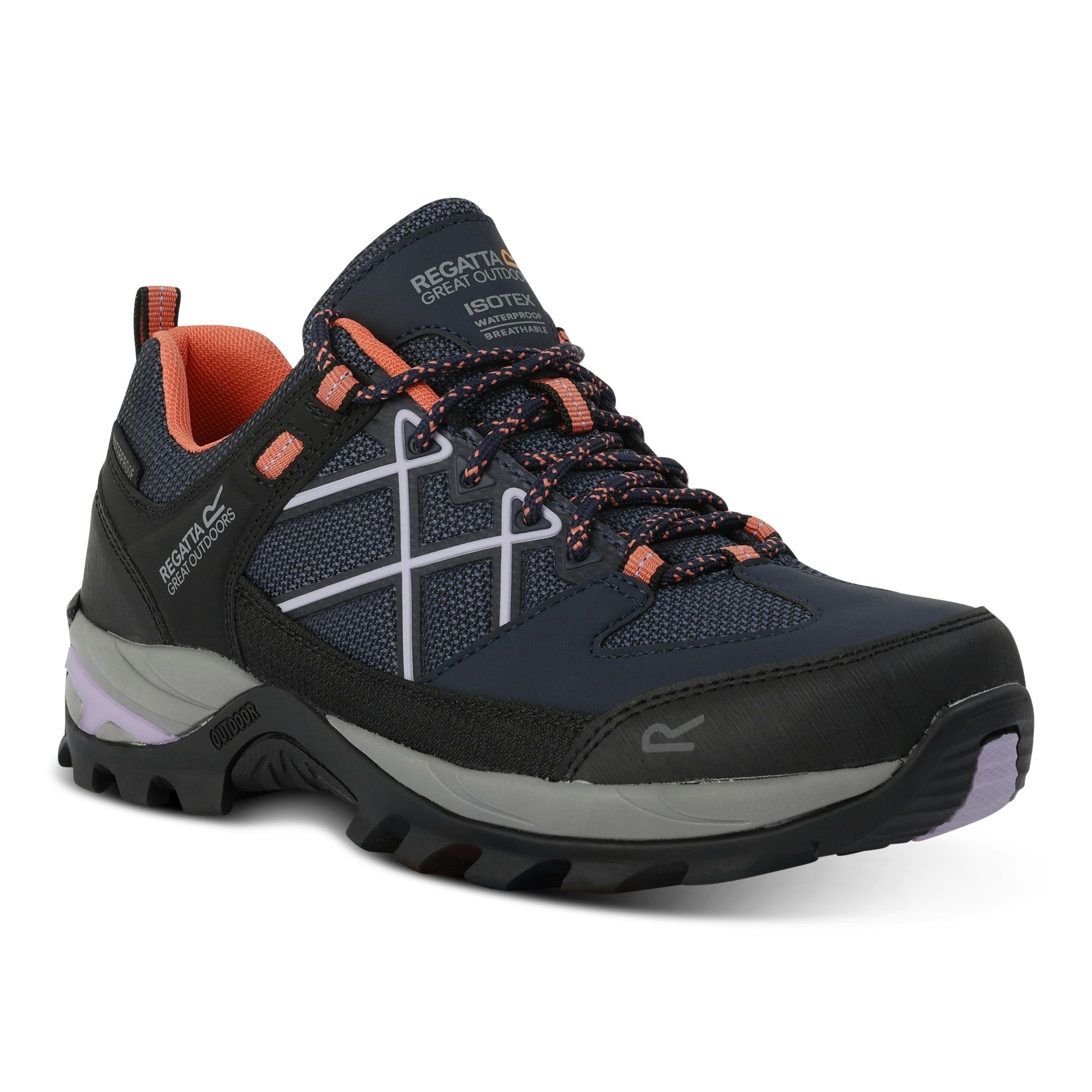 Regatta Women's Lilac Samaris Iii Low Walking Shoes - Navy/ - Navy/ - Size 5 Uk