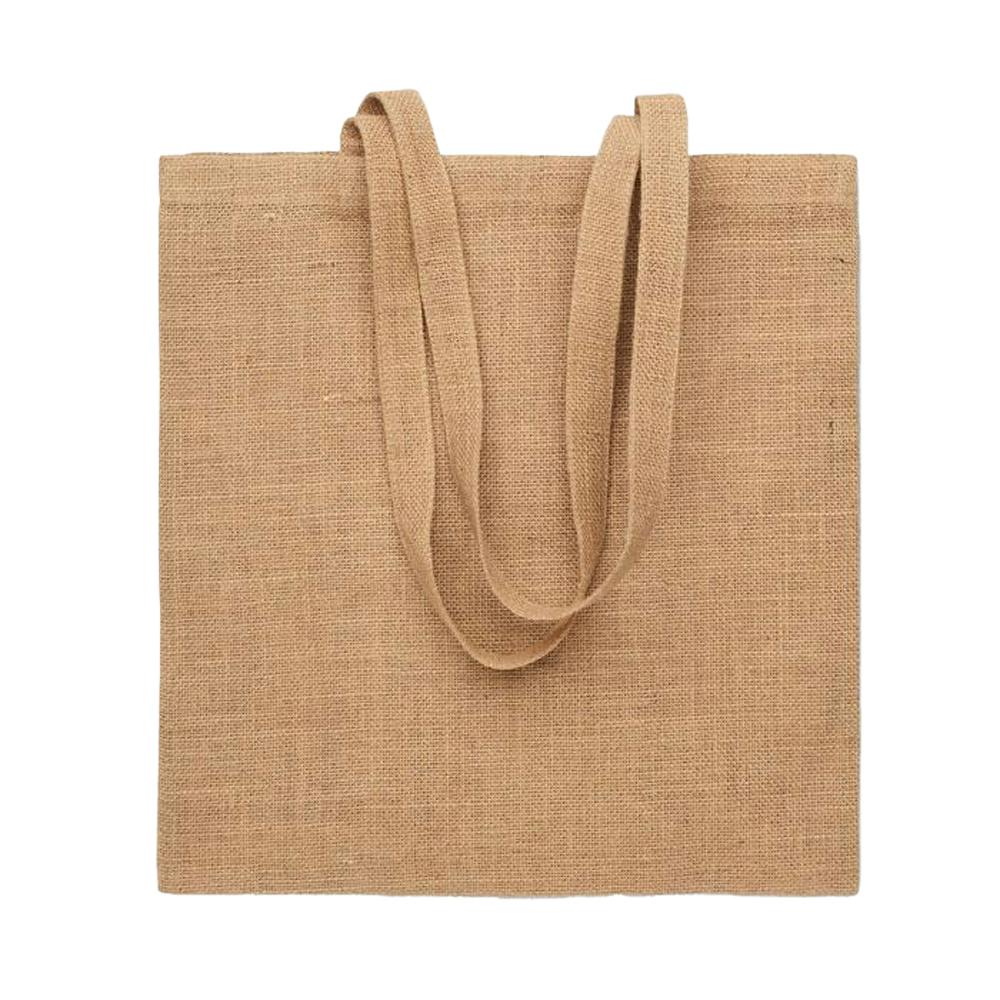 Midocean Beige Zolang Jute Long Handle Shopper Bag - One Size