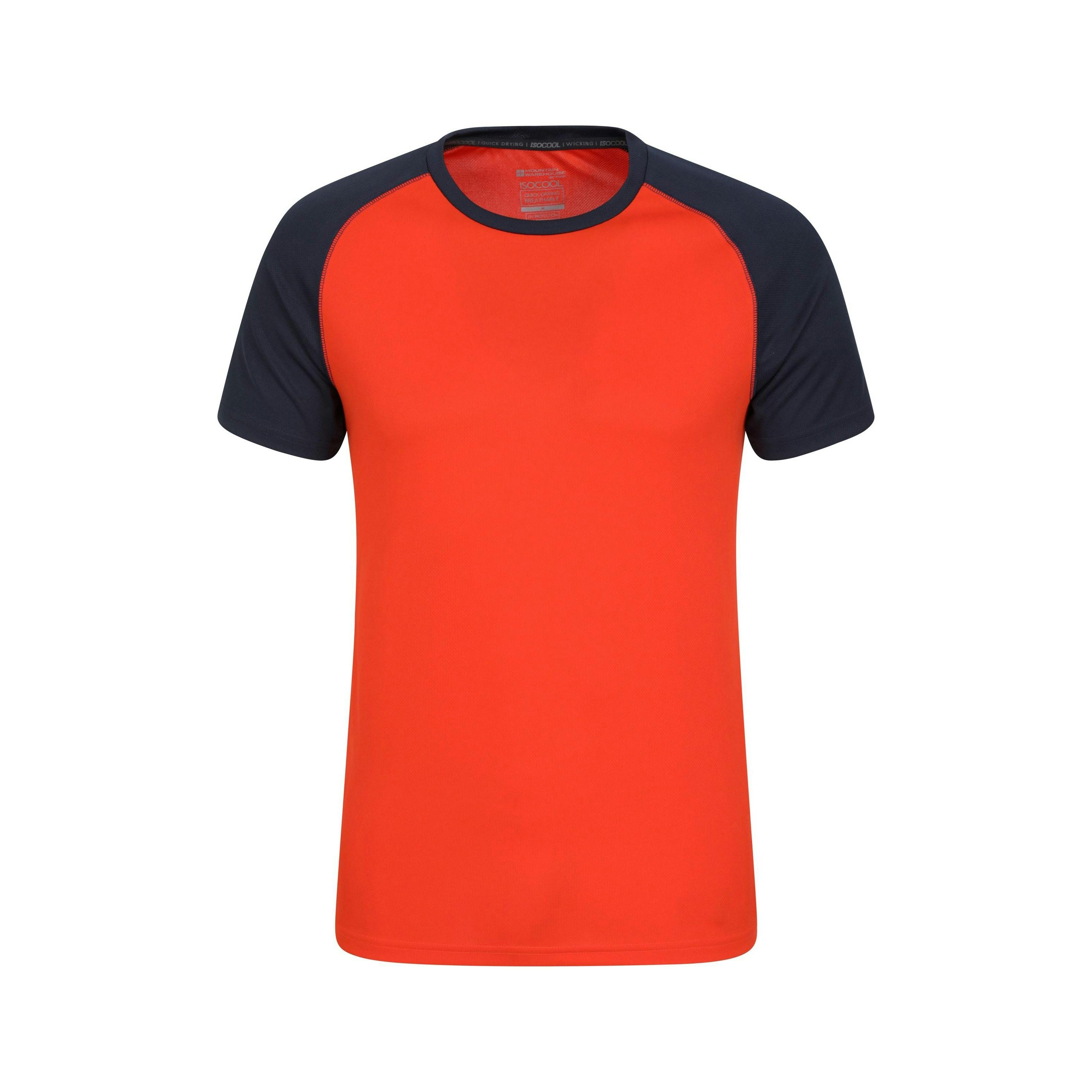 Mountain Warehouse Men's Orange Endurance Breathable T-Shirt - Xxl - 100% Polyester