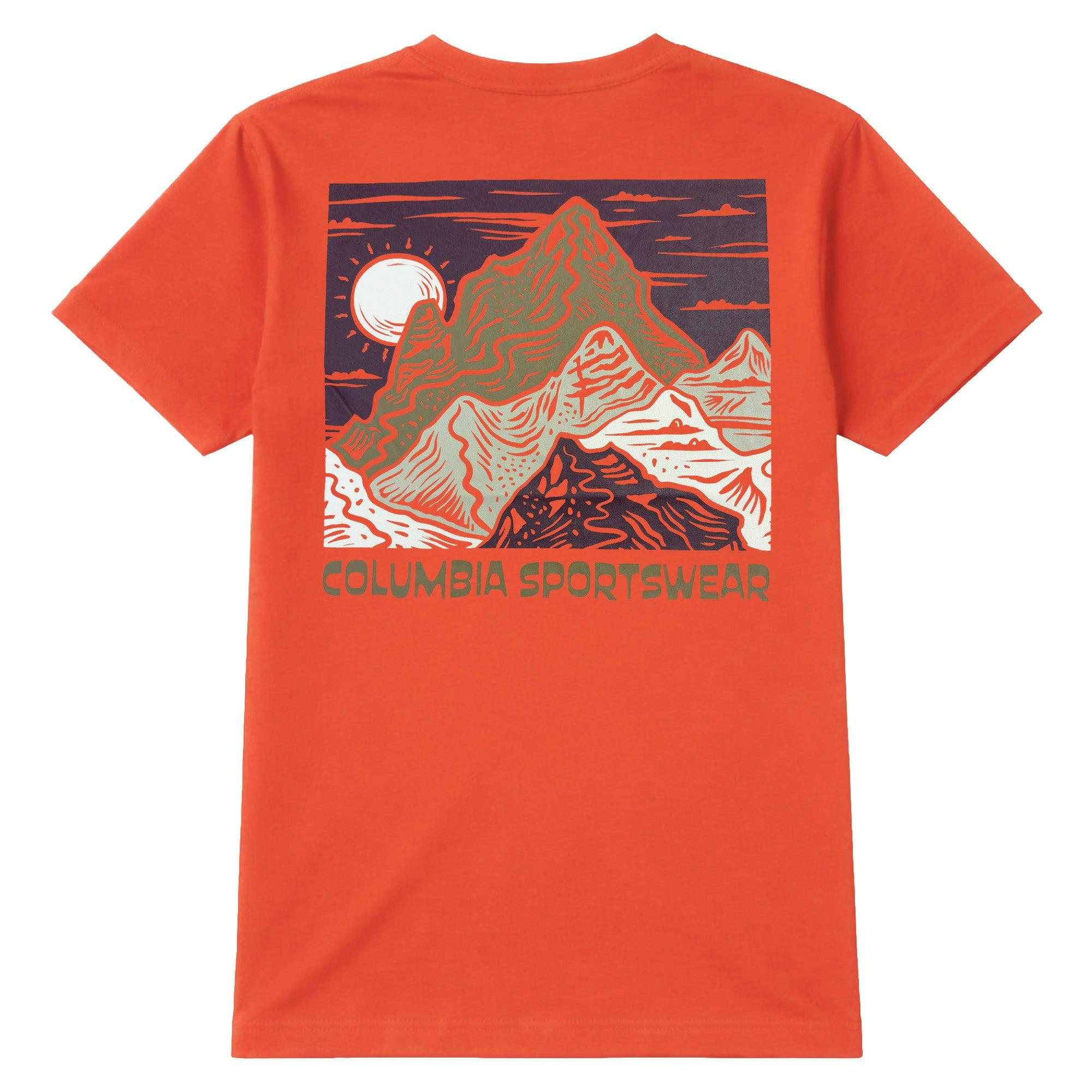 Columbia Csc Back Logo T-Shirt - Zing/Sunscape - Medium