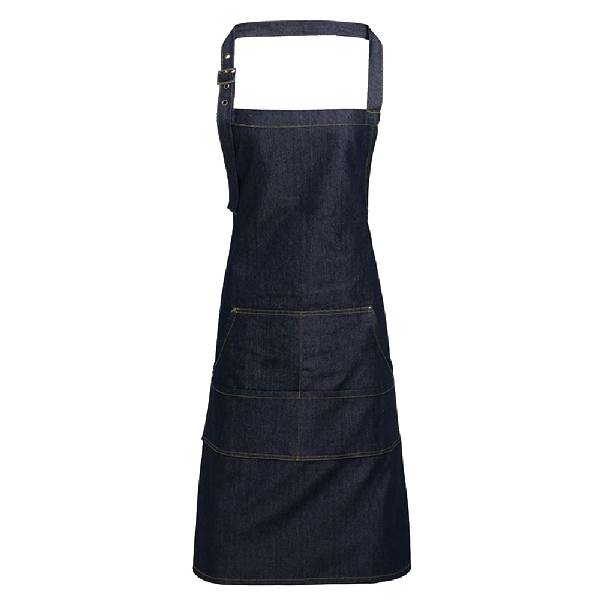 Premier (One Size, Indigo Denim) Jeans Stitch Bib Apron - Image 4
