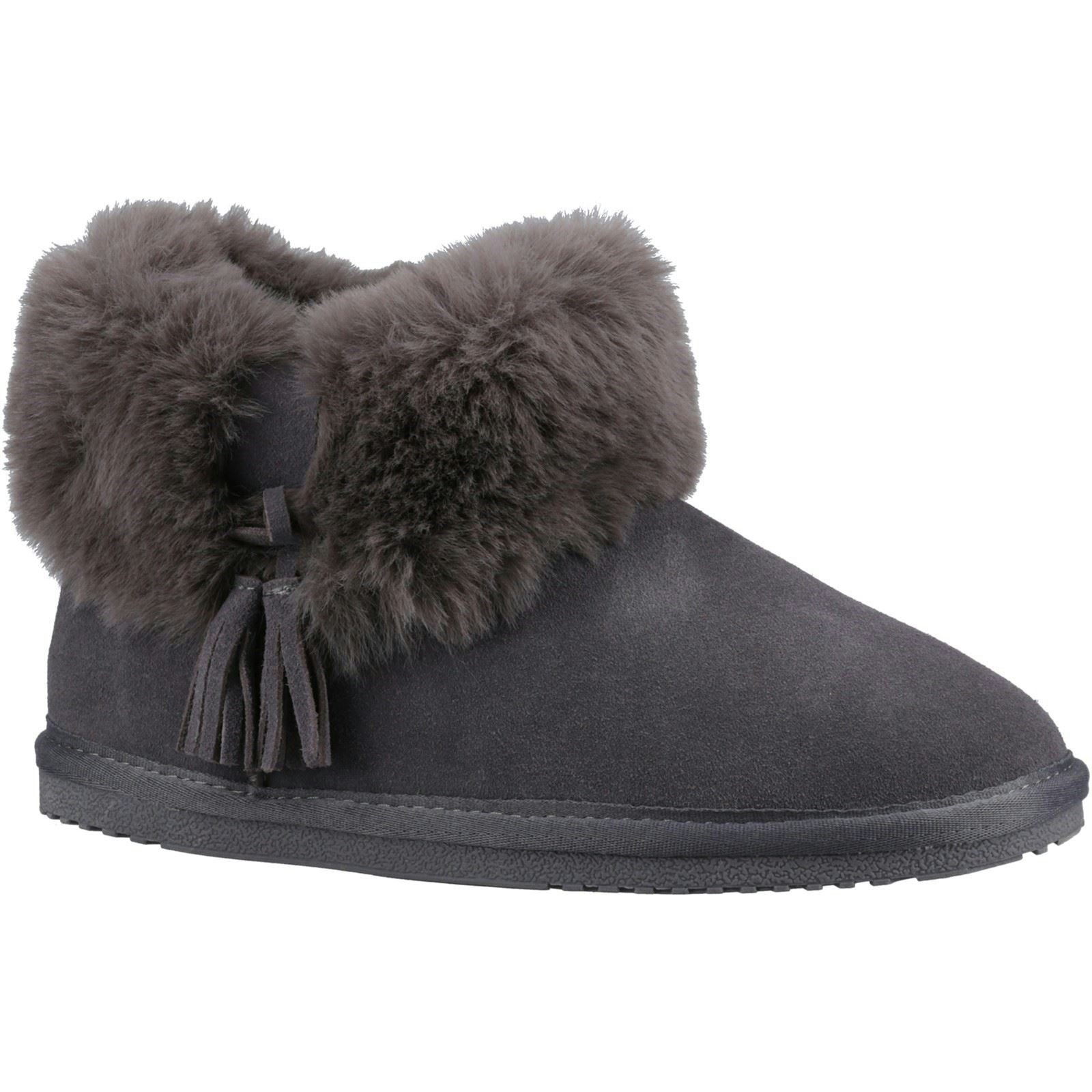 Hush Puppies Women's Grey Ayana Slippers In - Size 7