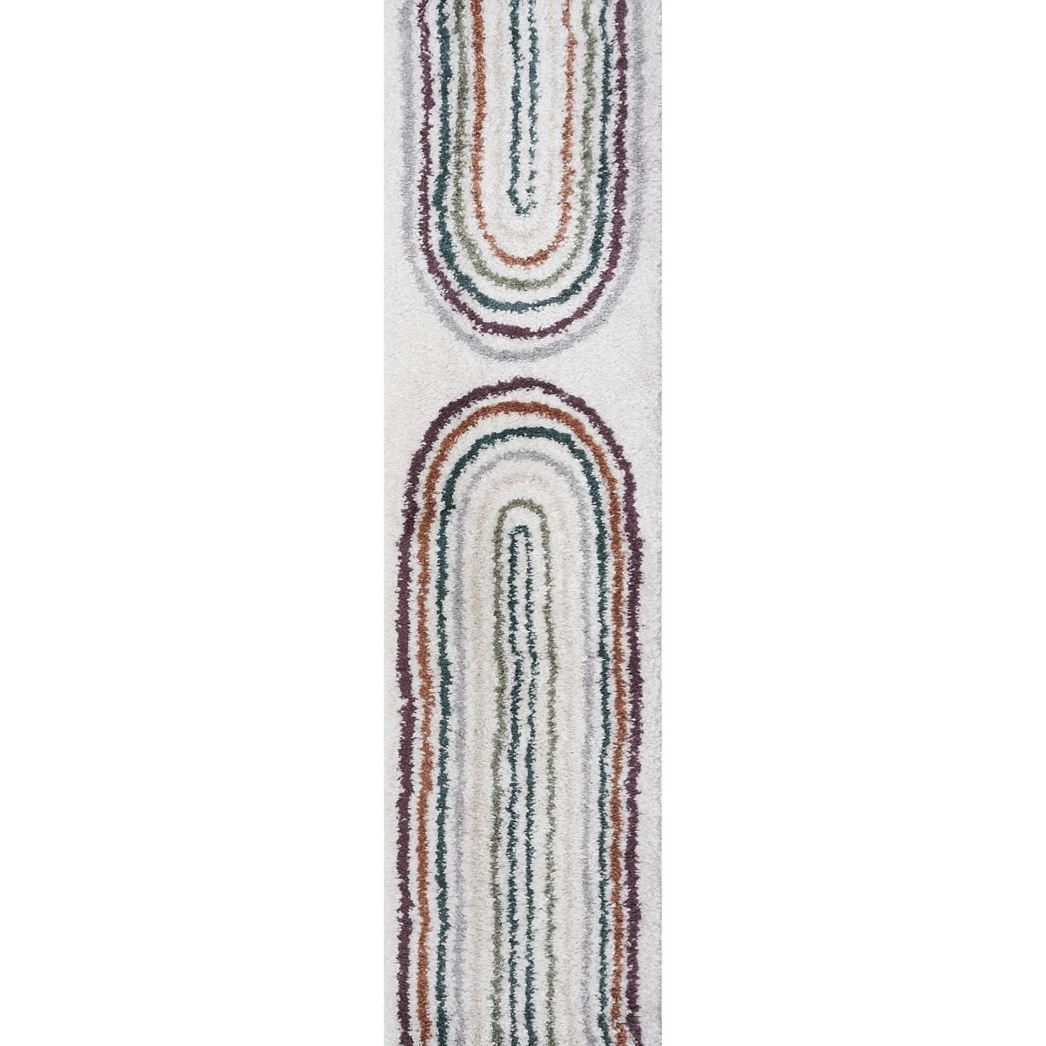 The Rugs Moodi Shaggy Multicolour Raincat Rug - 80X300 Cm