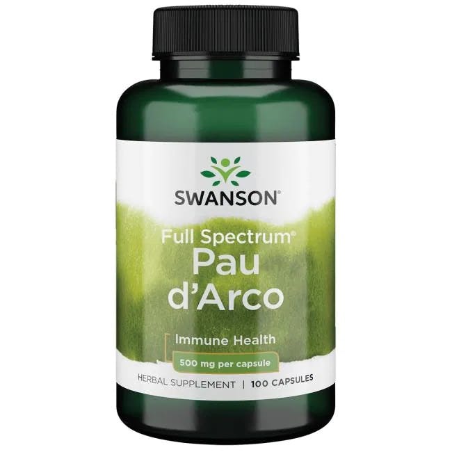 Swanson Full Spectrum Pau D Arco Herbal Wellness 500Mg Capsules - 100 Capsules - Image 9