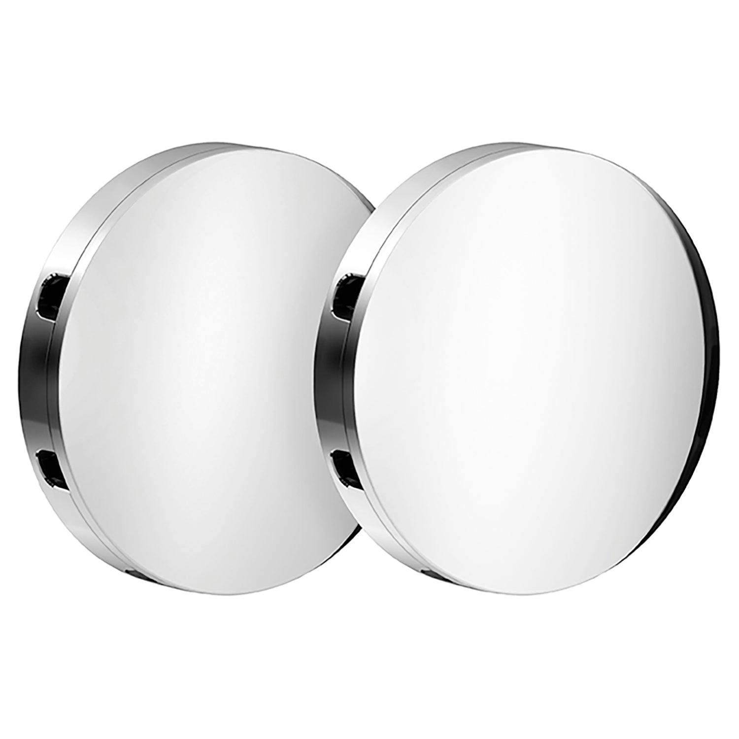 Beslagsboden Pair Of Polished Chrome Spare Mounting Plates For Self Adhesive Shower Baskets