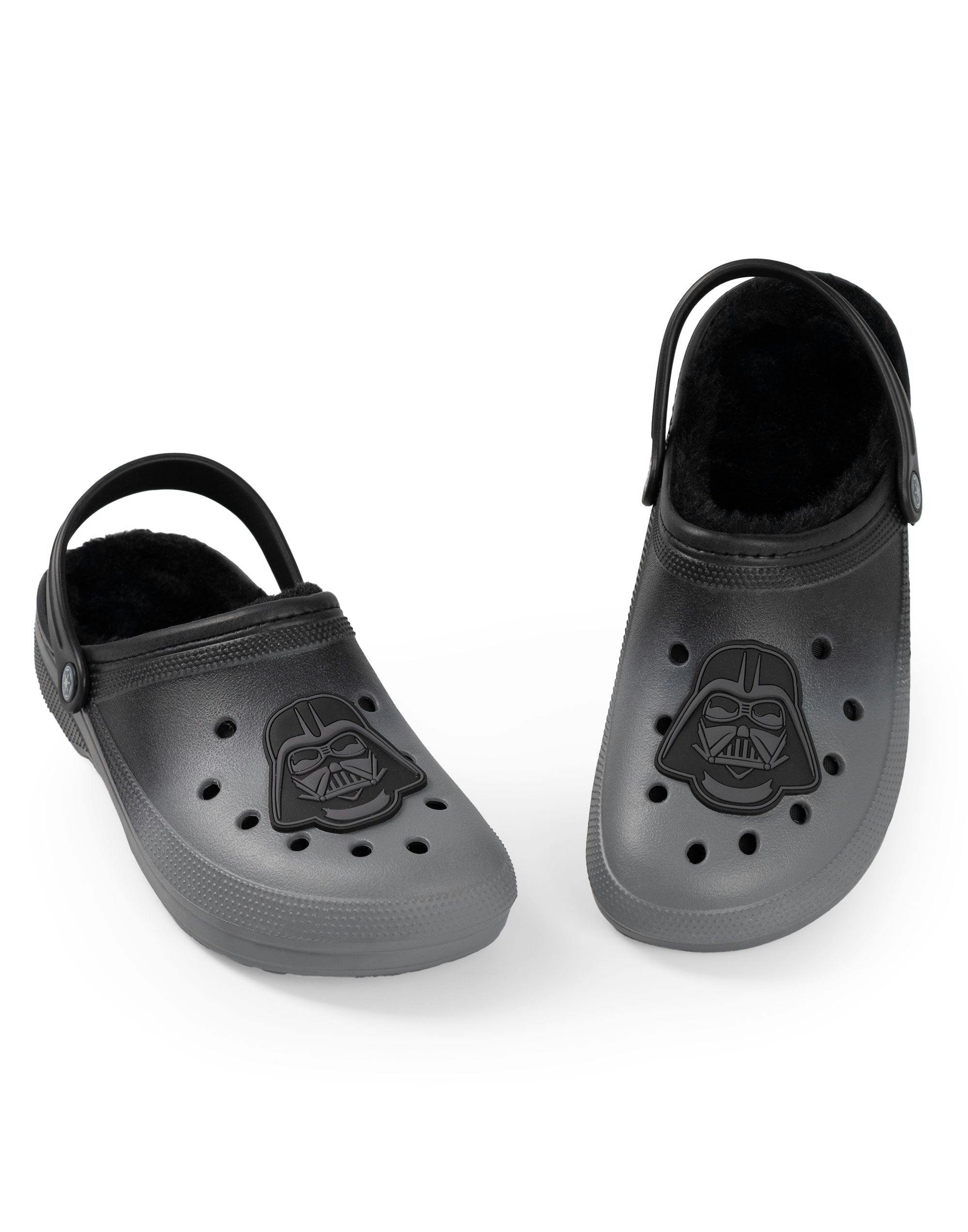 Vanilla Underground Men's Black Star Wars Darth Vader Fur Lined Clogs - 11 Uk