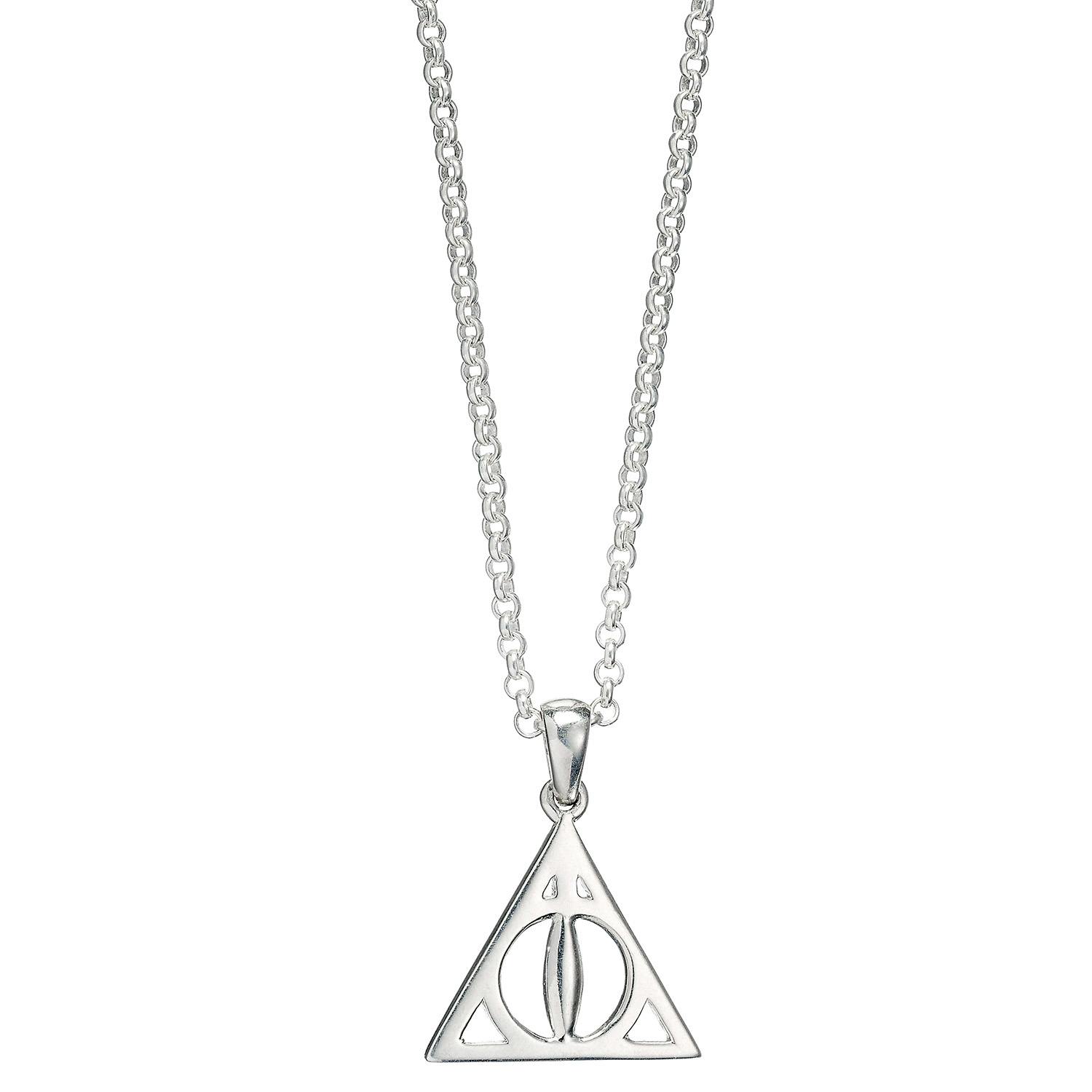 The Carat Shop Silver Harry Potter Sterling Deathly Hallows Necklace