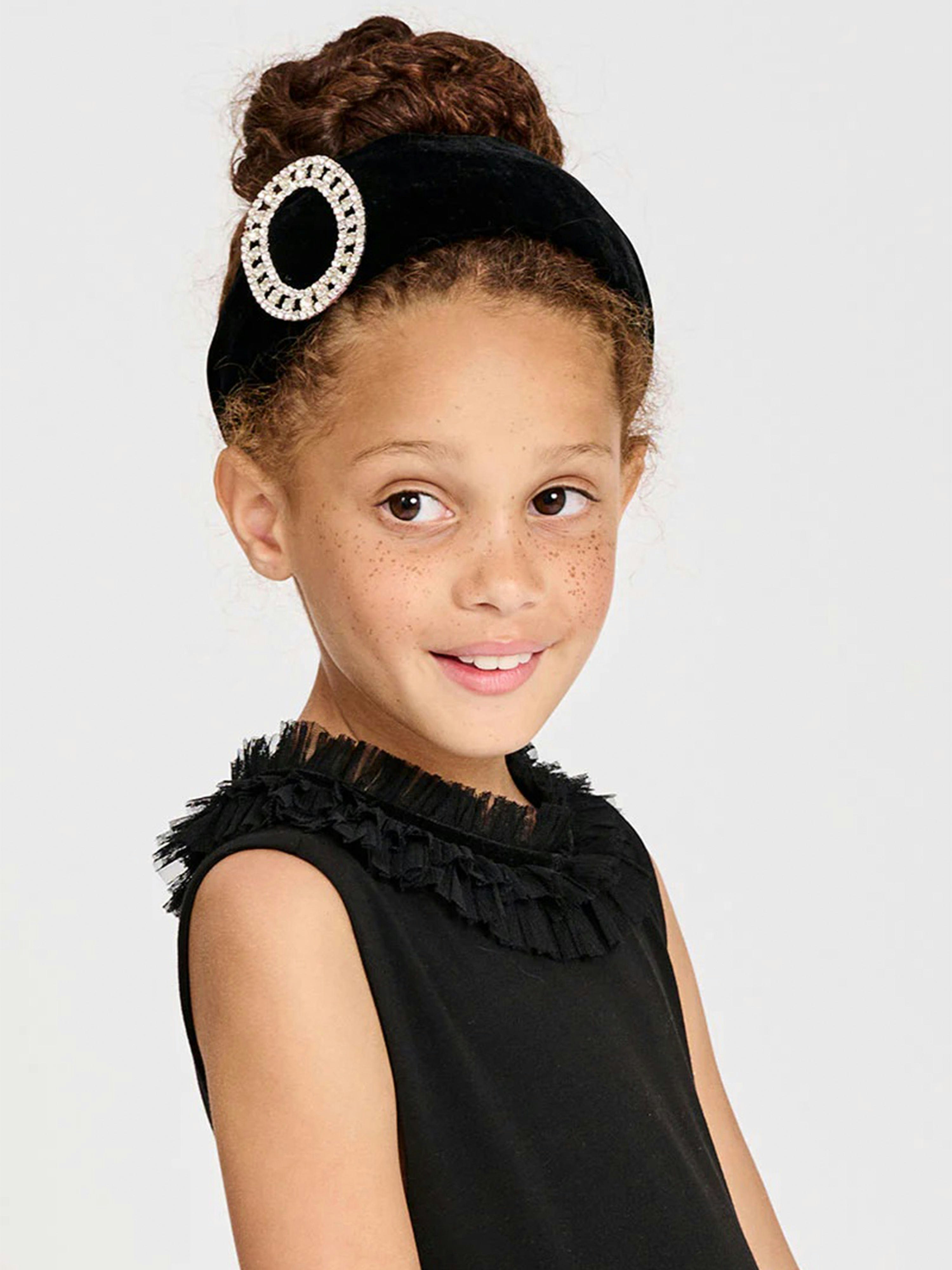 Angels Face Girls Black Gail Headband In - One Size