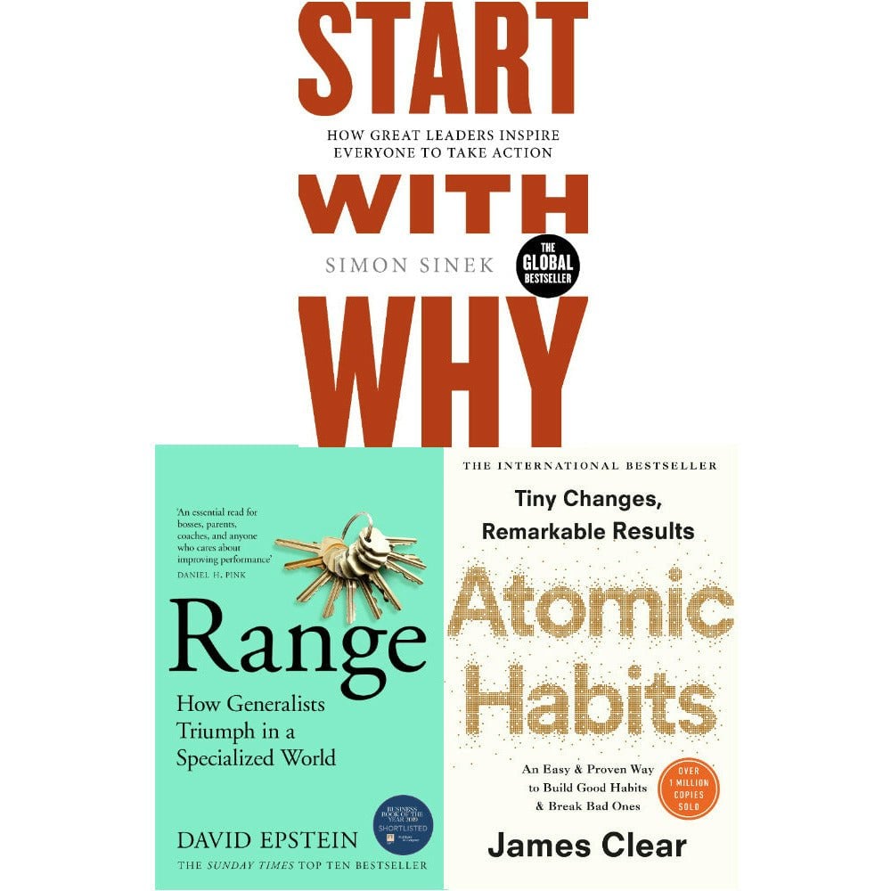 Start With Why Simon Sinek,Atomic Habit James Clear,Range 3 Books Collection Set - Image 6