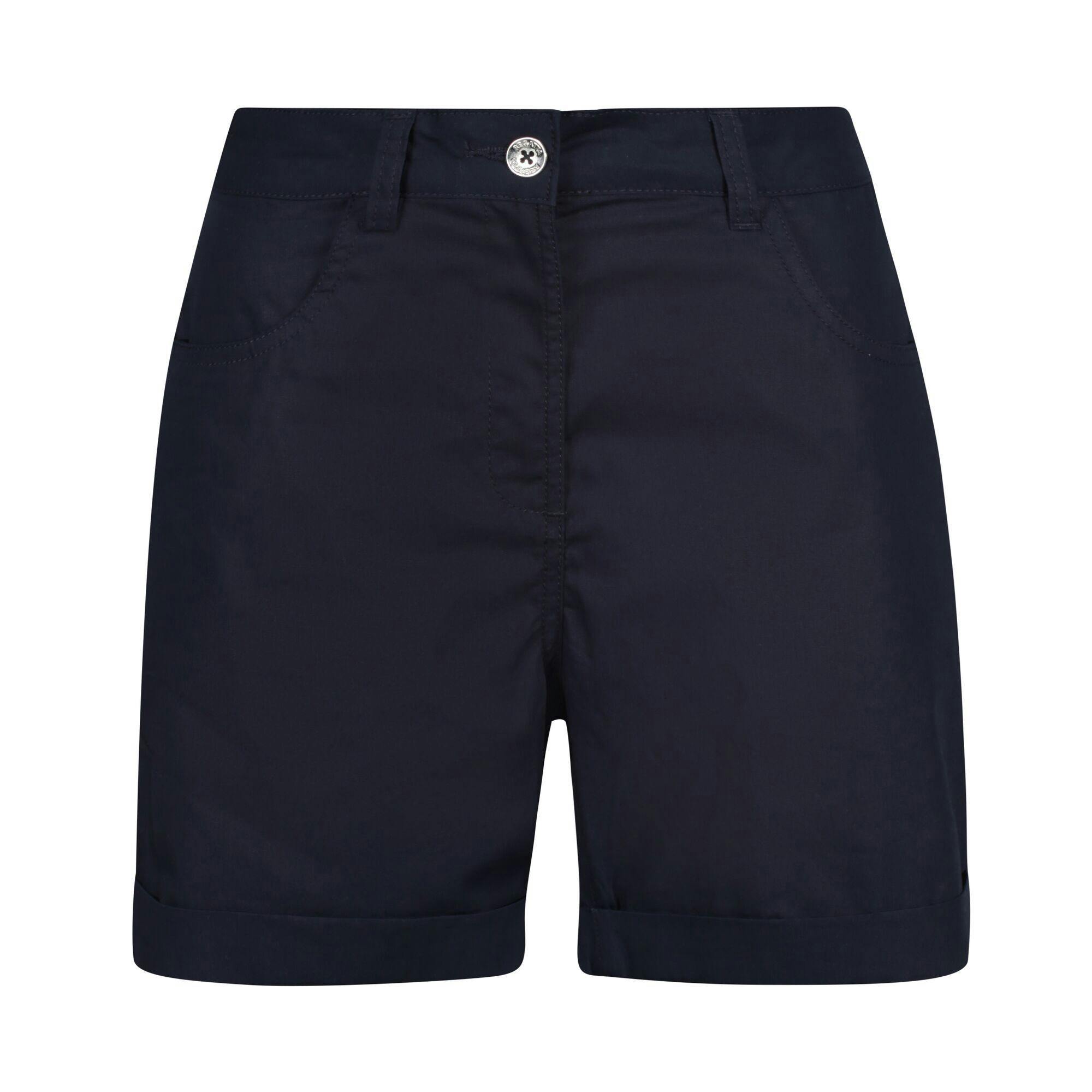 Regatta Women's / Pemma Shorts - Navy - 18 Uk S - Navy - 100% Cotton Poplin