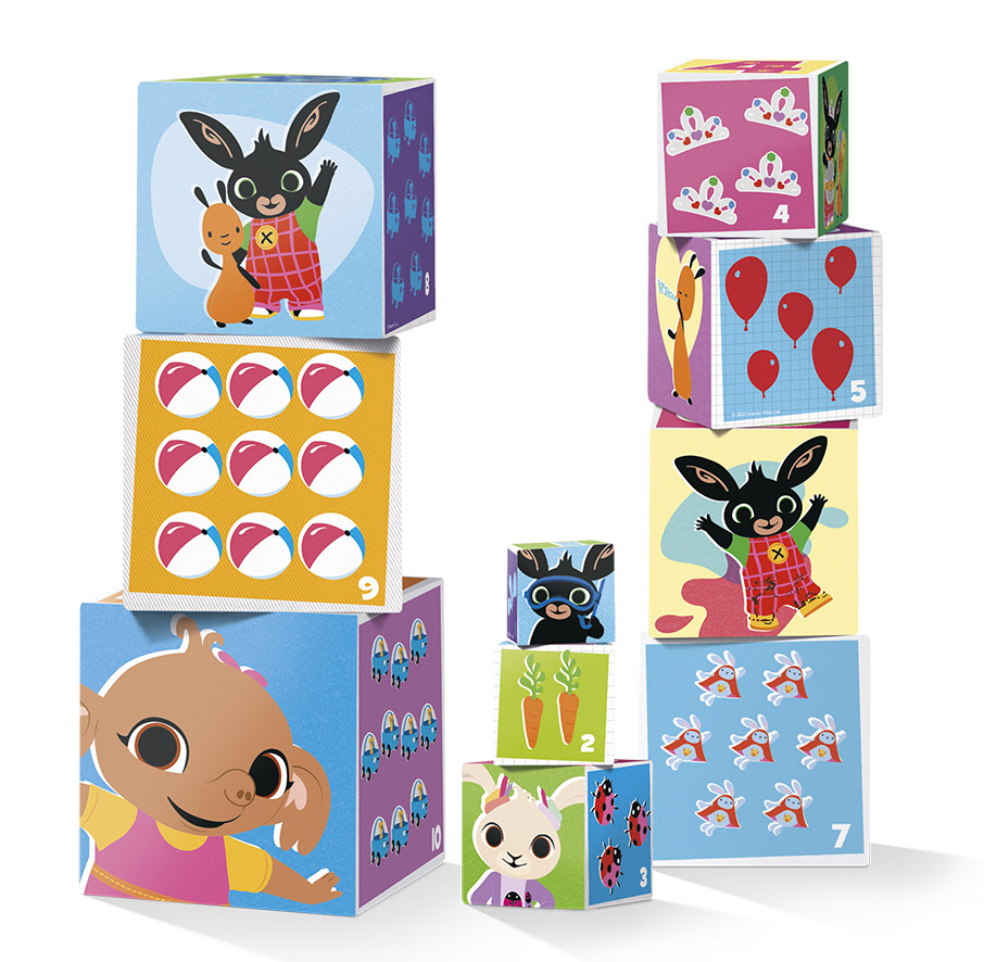 Totum Bing Stacking Cubes - 10 Pieces - Cardboard - Image 4