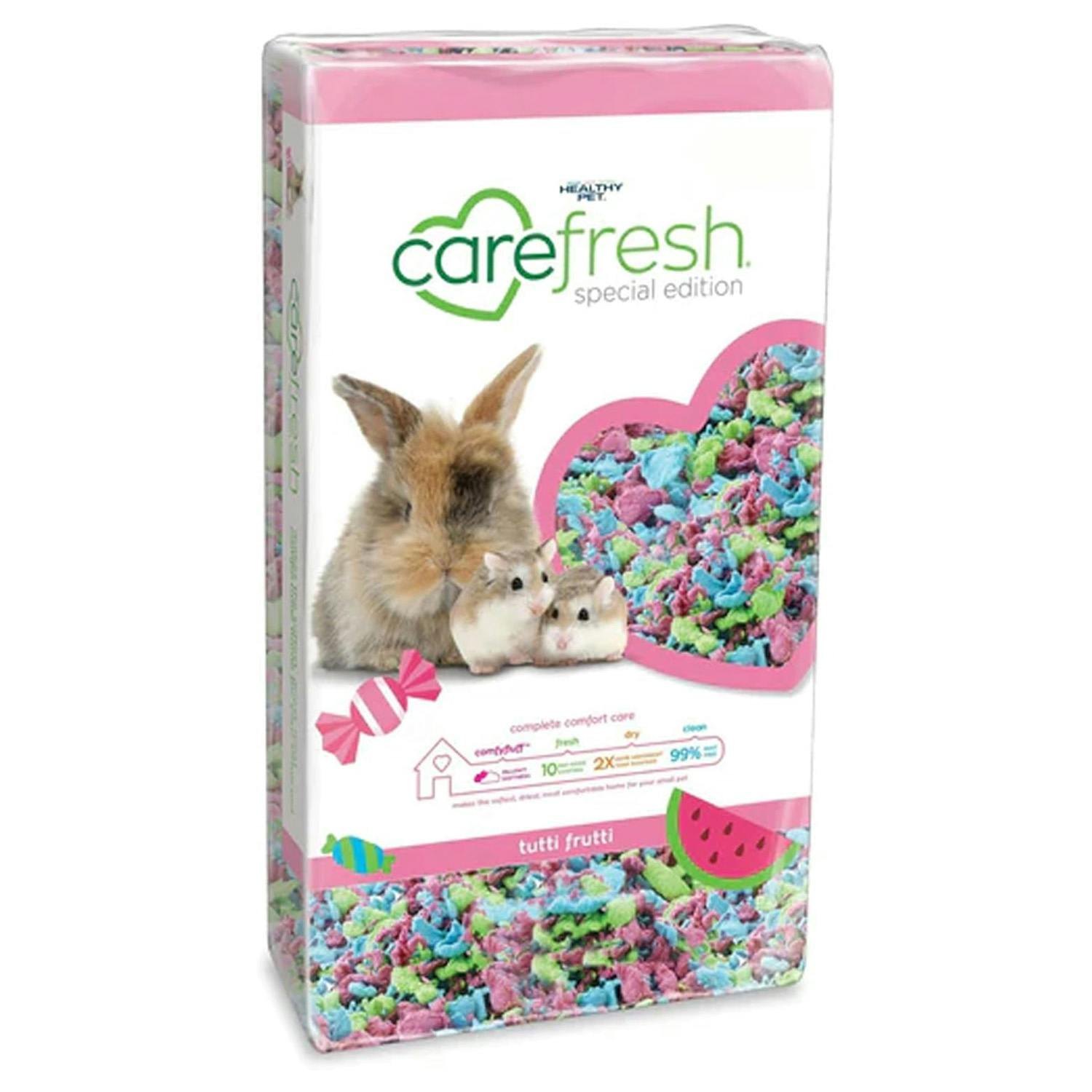 Storm Trading Group 10 Litre Small Pet Bedding Dust-Free Confetti, Sea Glass, Tutti Frutti Natural Paper Pet Bedding With Odour Control - Tutti Frutti - 1 Bag (10L)