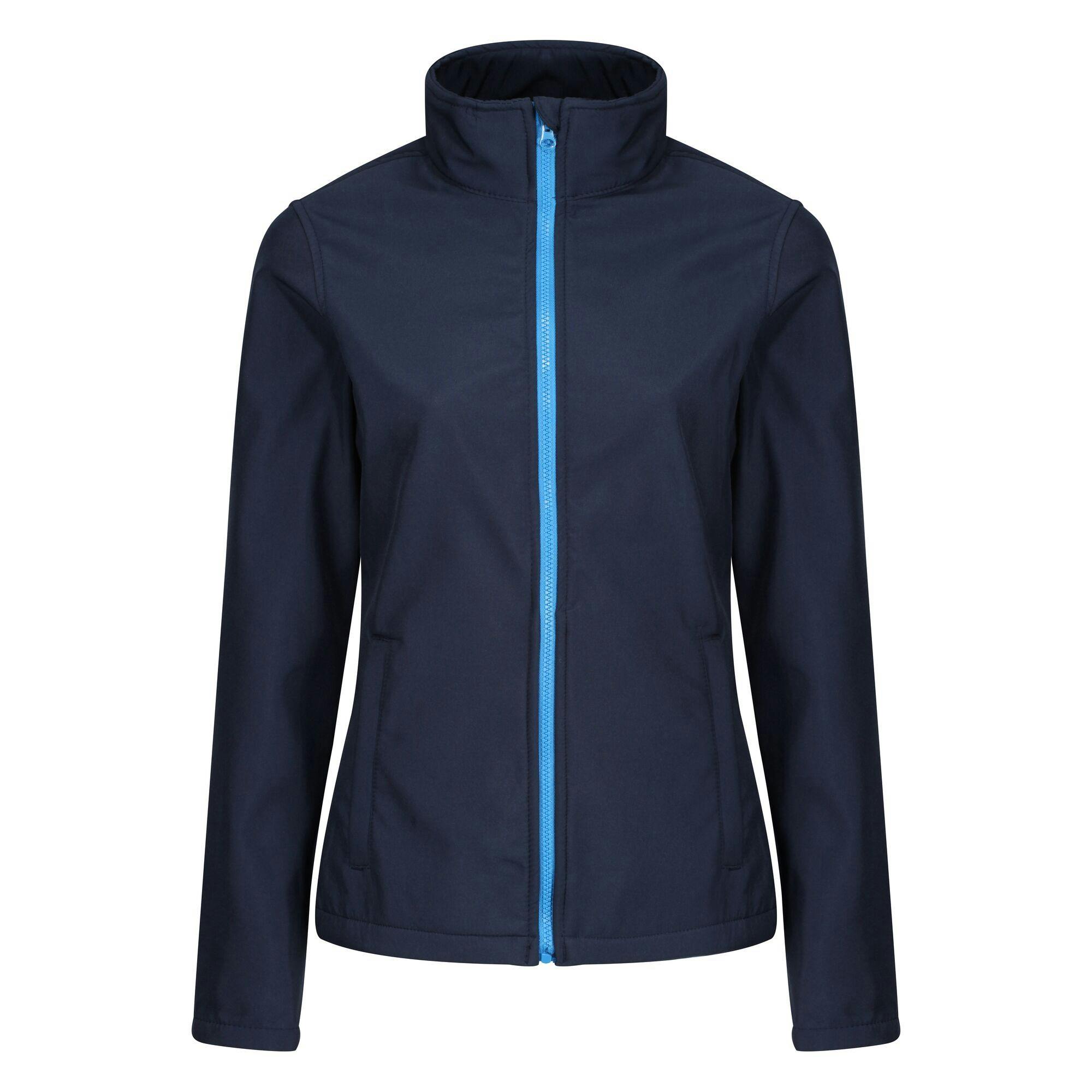 Regatta Women's Blue Standout Ablaze Printable Soft Shell Jacket - Navy/French - 14 - Navy/French - 100% Polyester