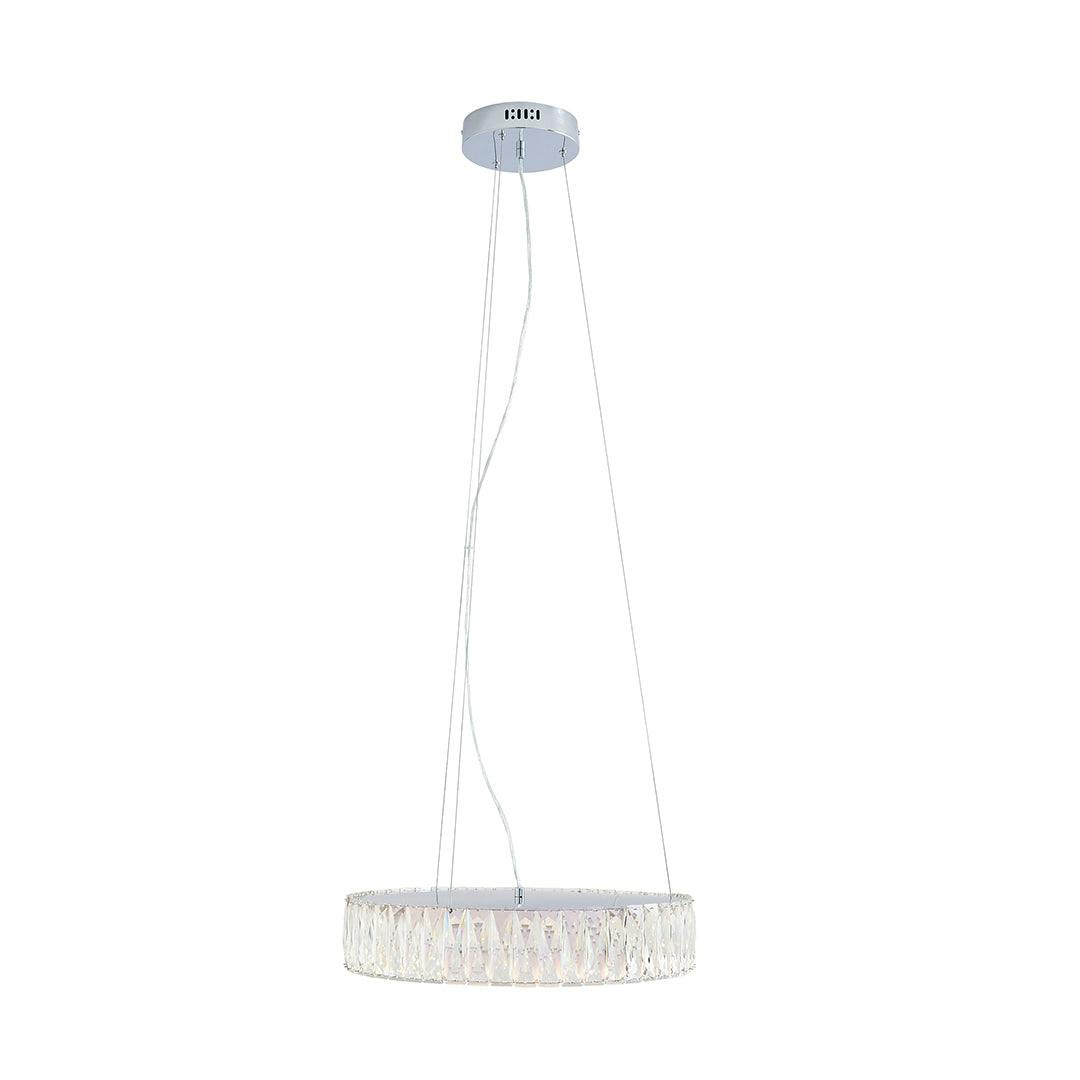 Pagazzi Lighting Silver/Light/White Pagazzi Ing Dilan Chrome Led Suspension Pendant