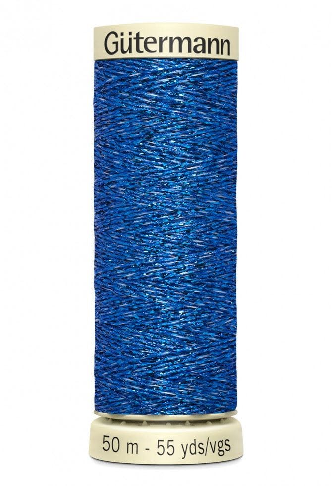 Gutermann Metallic Effect Thread 50M Polyamide, Polyester Thread Suitable For Dressmaking - 315 - 50 Metres