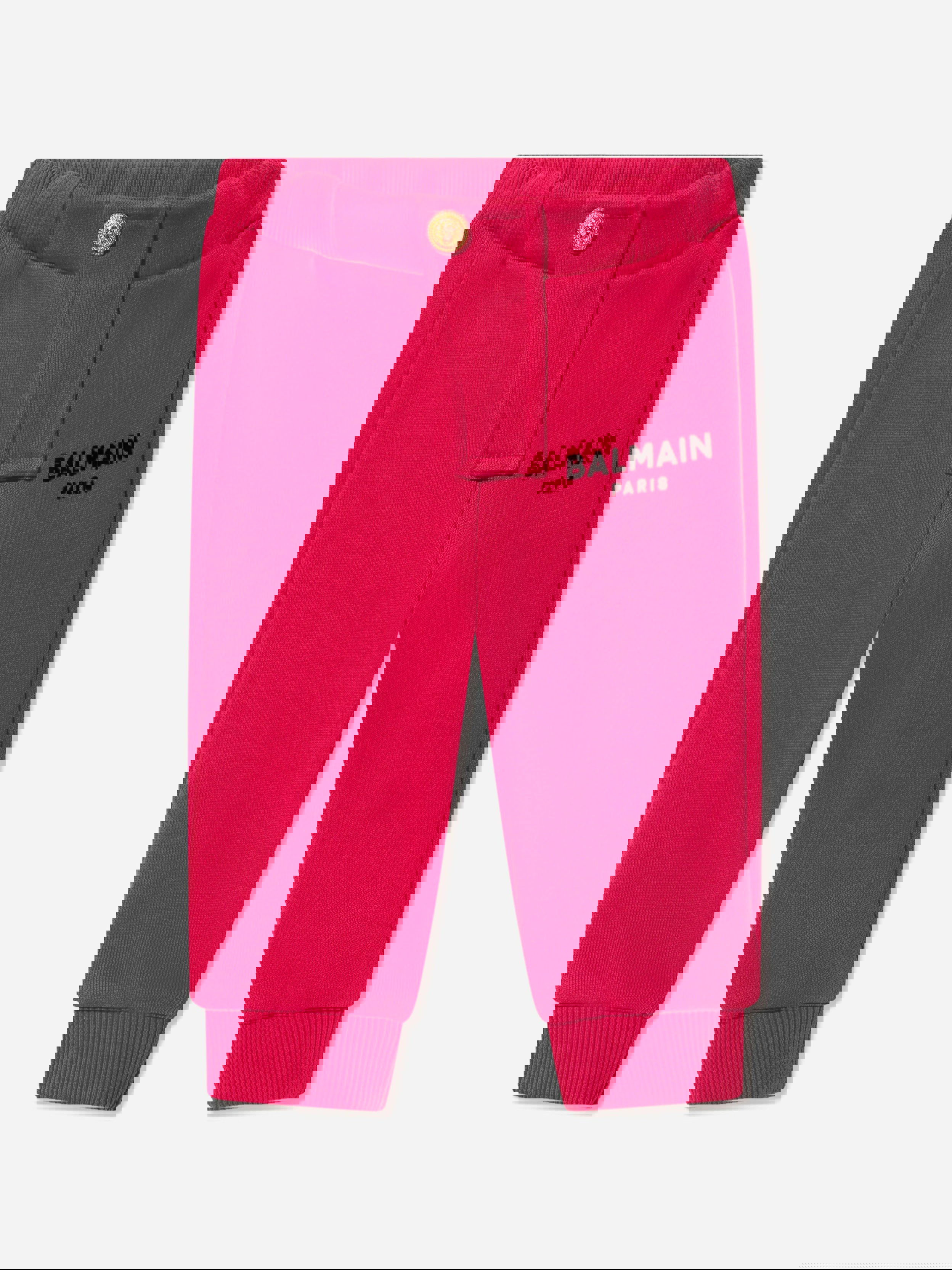 Balmain Men's Red Baby Boys Logo Joggers In - 18 Mths